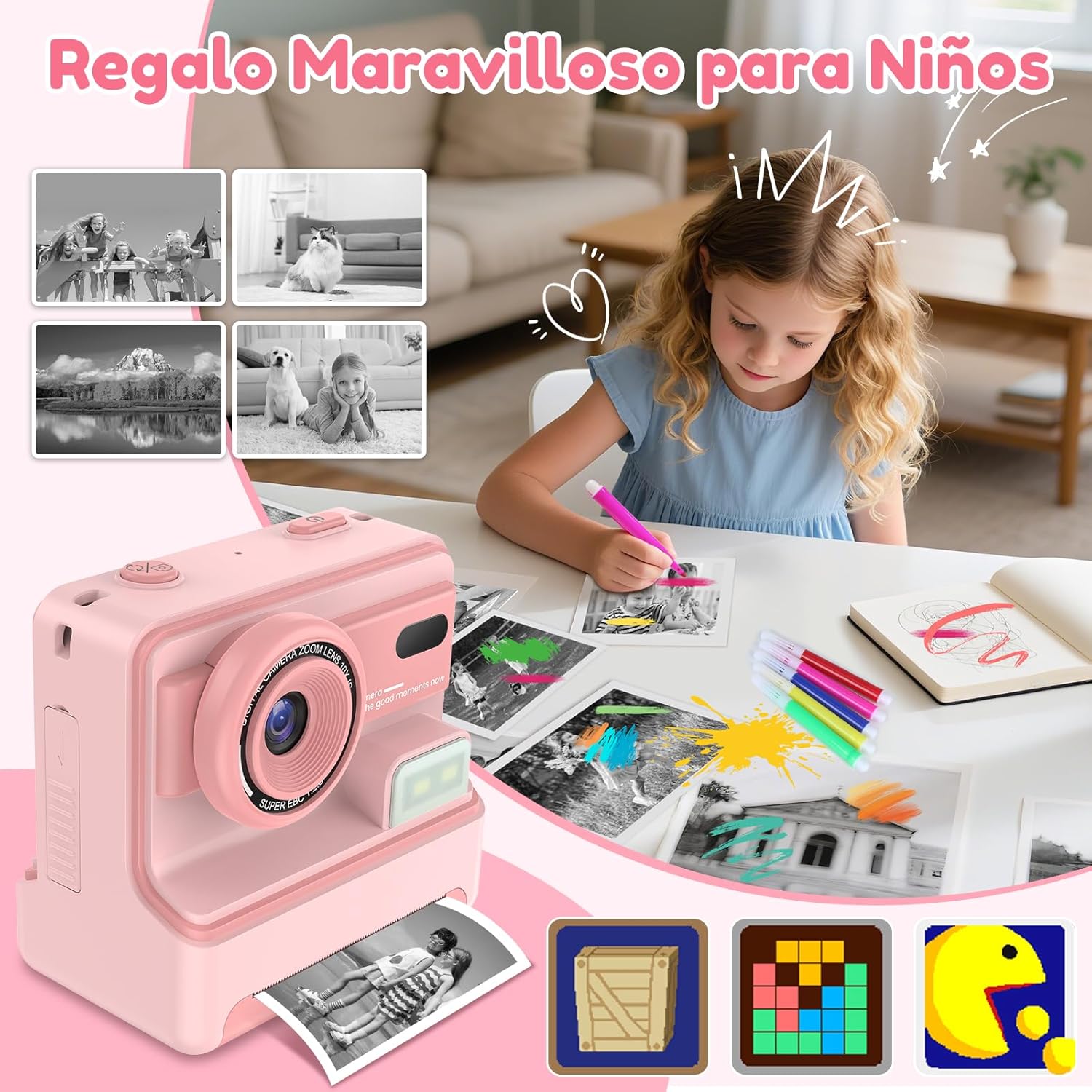 Thumbnail 6 de VSTKEN Camara Fotos Infantil Instantanea 32GB