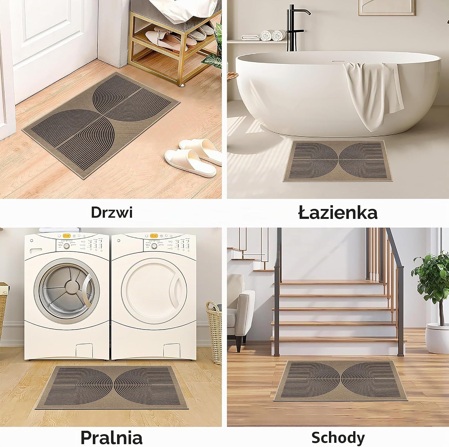 Thumbnail 6 de Capslpad Dirt Trapper Doormat – wycieraczka 50 × 80 cm, wygląd juty, antypoślizgowa i pralna