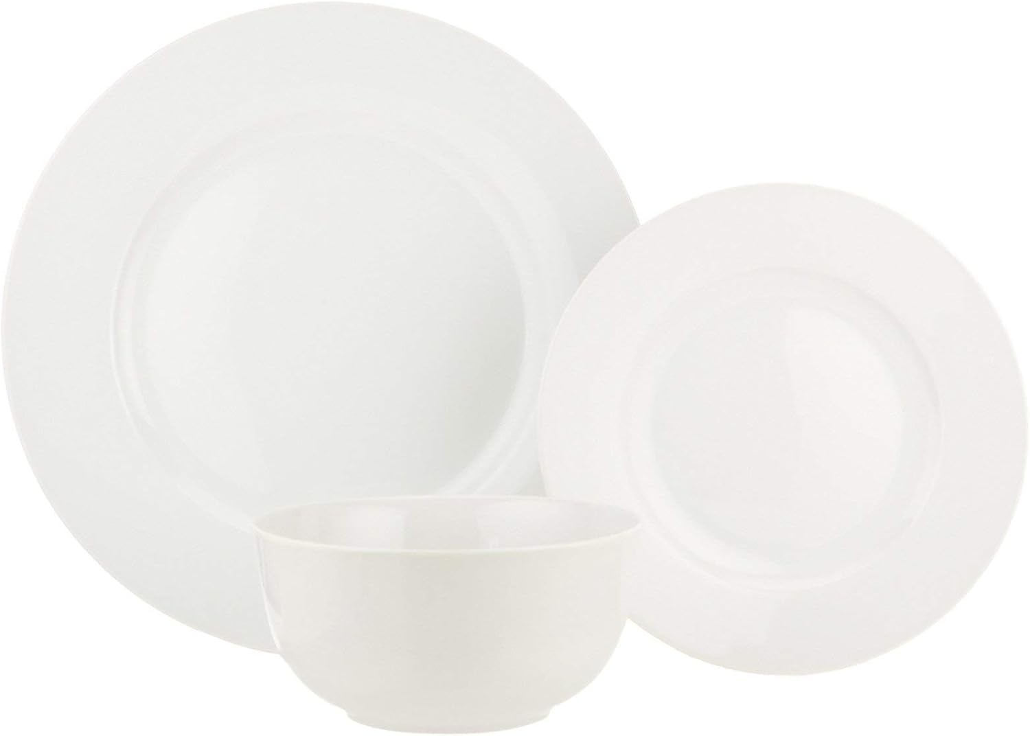 Thumbnail 6 de Amazon Basics 18-Piece Porcelain Dinner Set for 6 – Microwave, Oven, and Dishwasher Safe