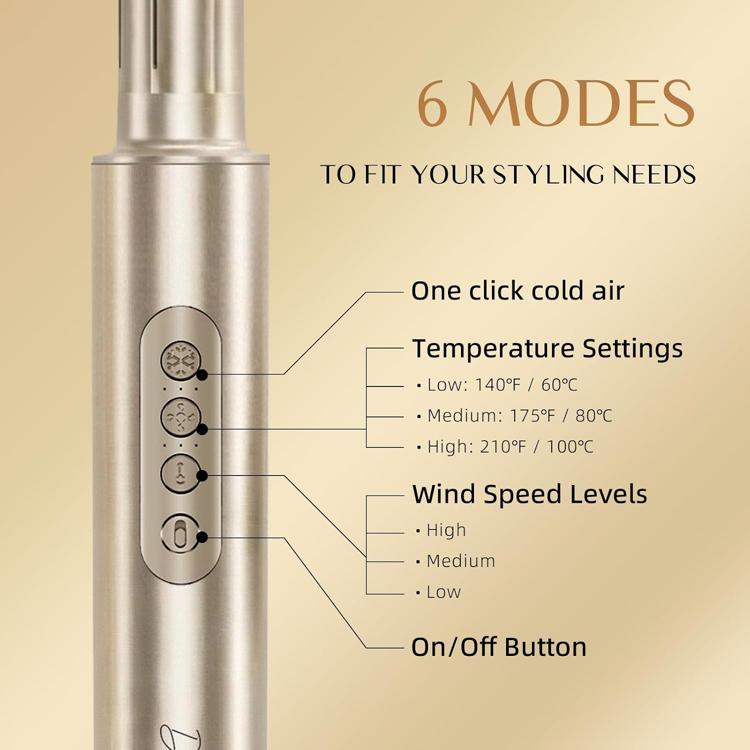 Detalle de DORISILK 8-in-1 Hair Styler and Dryer Brush with Ionic Technology, Auto-Wrap Curlers