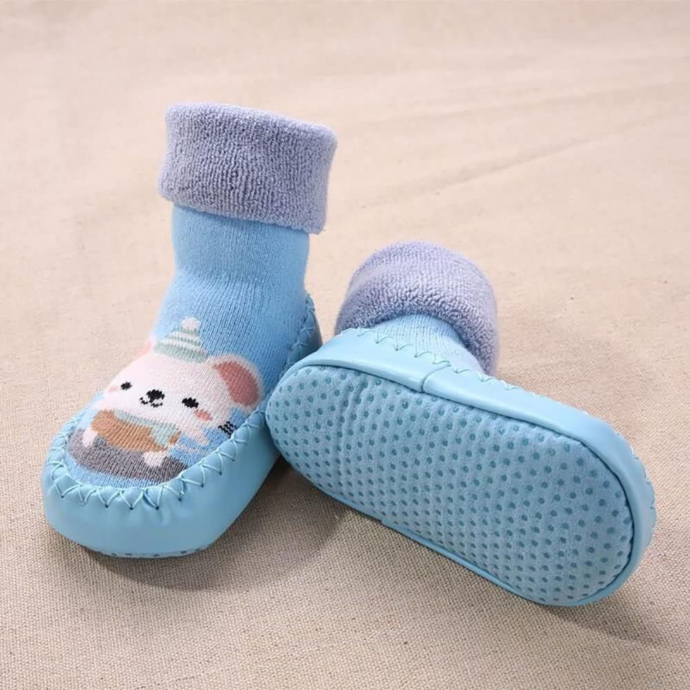 Thumbnail 3 de FedMois 3er Pack Baby-Socken-Hausschuhe mit Anti-Rutsch-Sohle, gefüttert für Winter