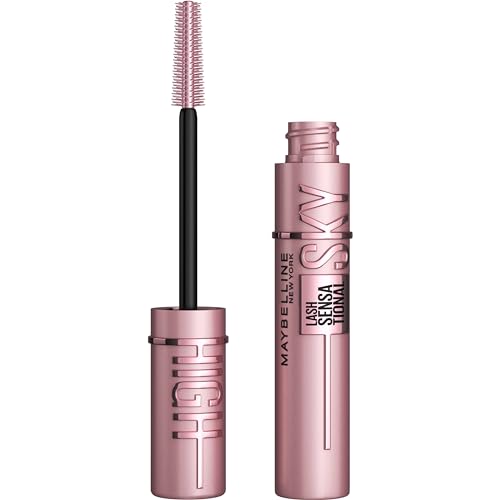 Detalle de Maybelline Lash Sensational Sky High Washable Mascara Review: Buildable Volume & Length in Blackest Black
