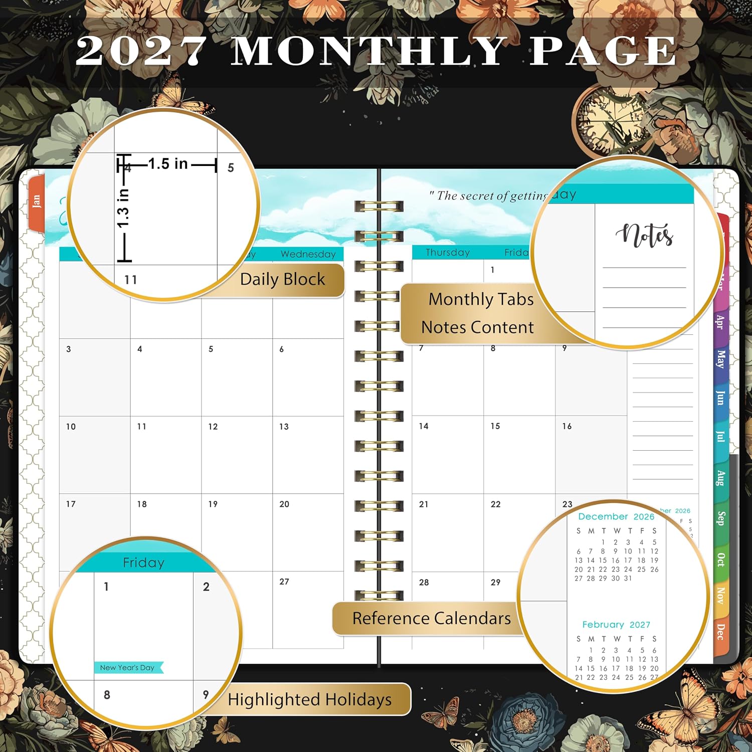 Thumbnail 3 de Butterfly 2026 Planner 6.4" x 8.5" 📘