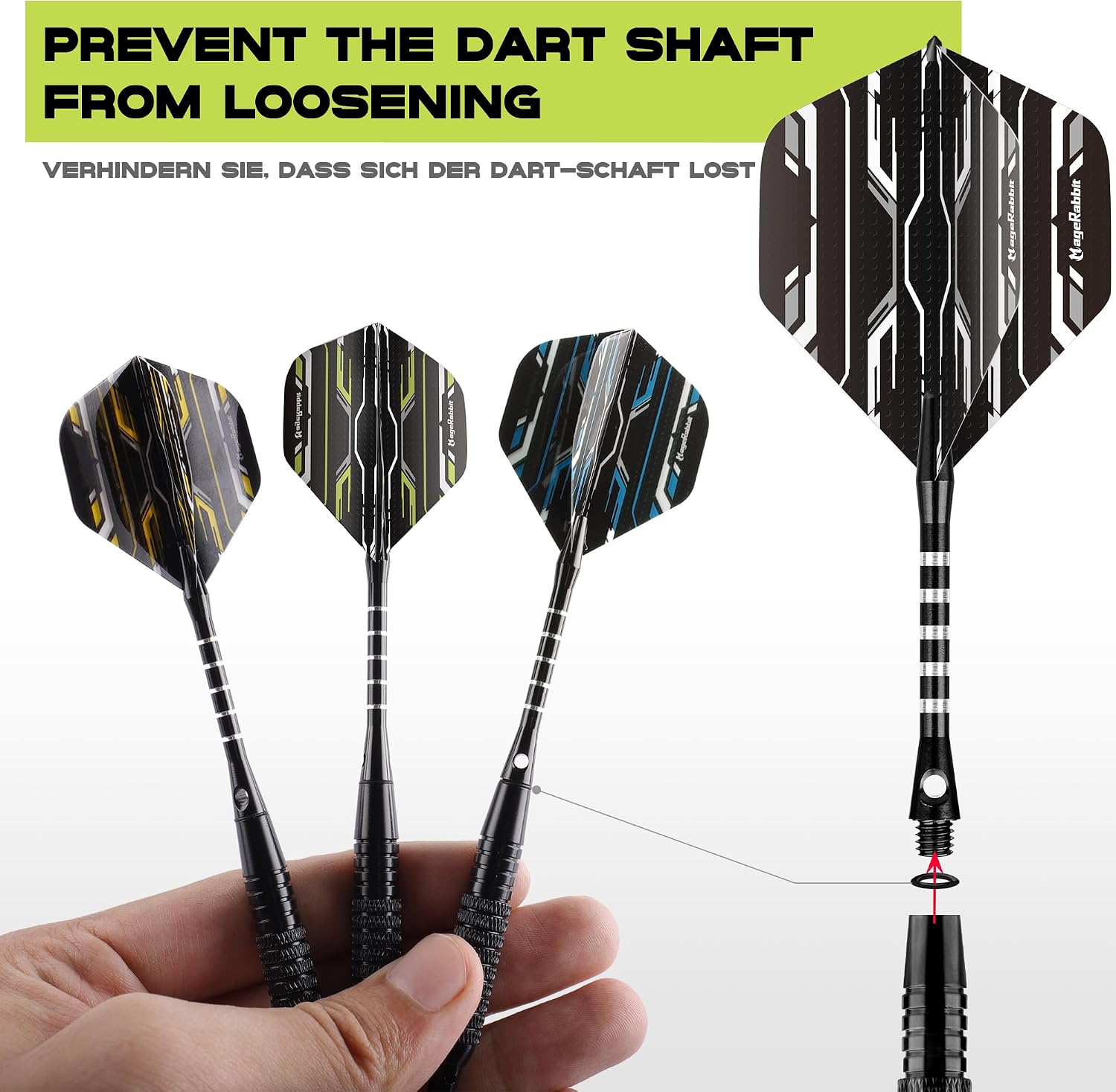 Detalle de MageRabbit soft tip darts set, 18g