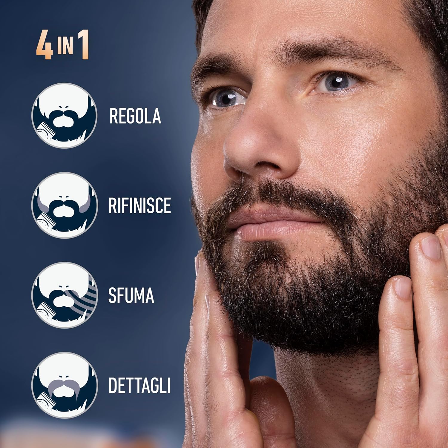 Thumbnail 3 de King C. Gillette Barba Pro MAX – Rasoio elettrico senza fili con 40 impostazioni e 4 pettini intercambiabili