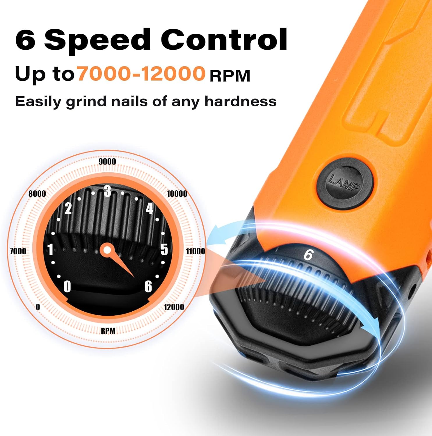 Thumbnail 1 de Casfuy 6-Speed Dog Nail Grinder –Newest Enhanced, Ultra-Quiet, Rechargeable Electric Nail Trimmer