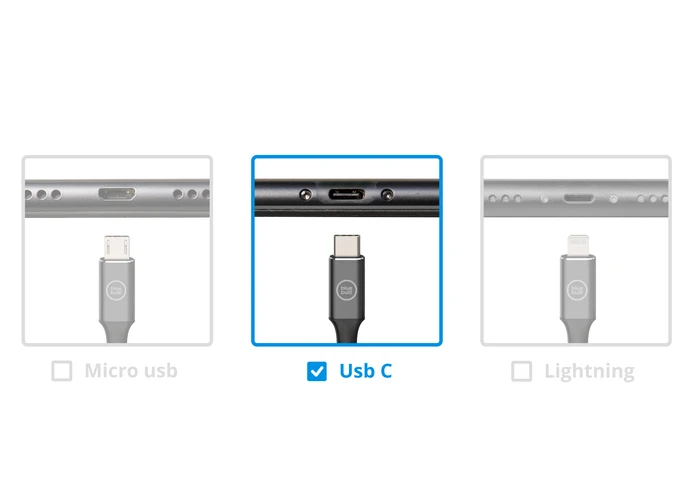Thumbnail 4 de BlueBuilt 100 W GaN USB‑C-Ladegerät (Schwarz) + USB‑C-Kabel 240 W, 2 m Nylon (Schwarz)