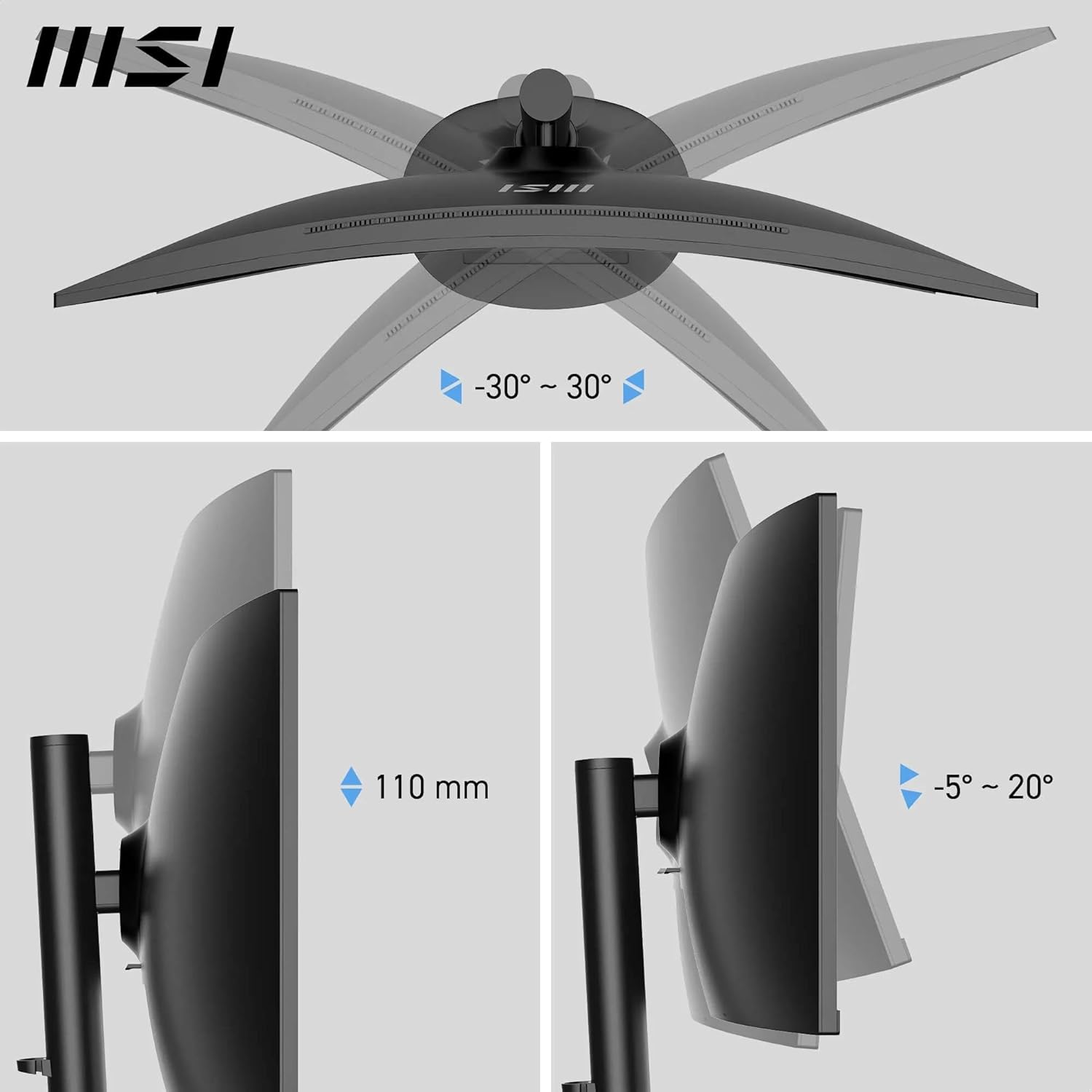 Detalle de MSI Modern MD342CQP 34-Inch UWQHD Curved Monitor review