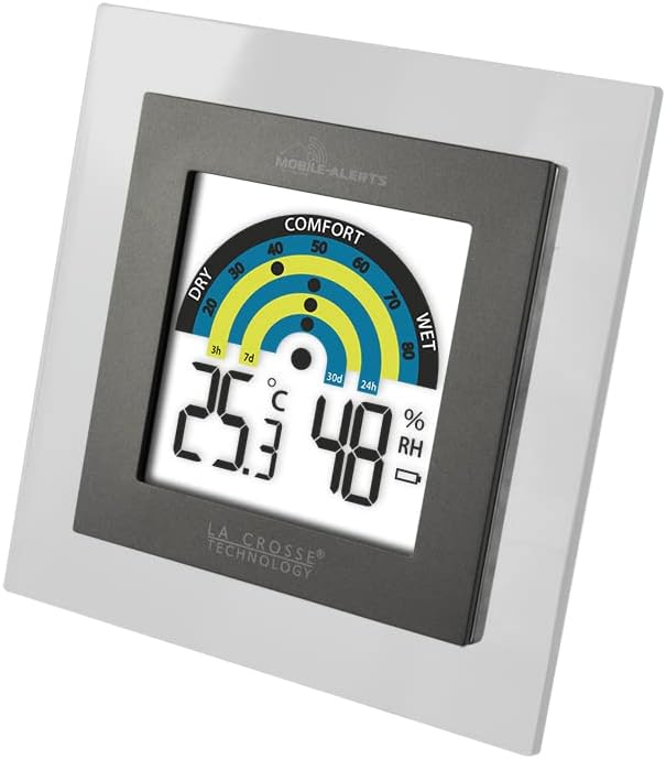 Thumbnail 3 de La Crosse Technology MA10230 station thermo-hygro connectée Mobile Alerts (transparent / gris)