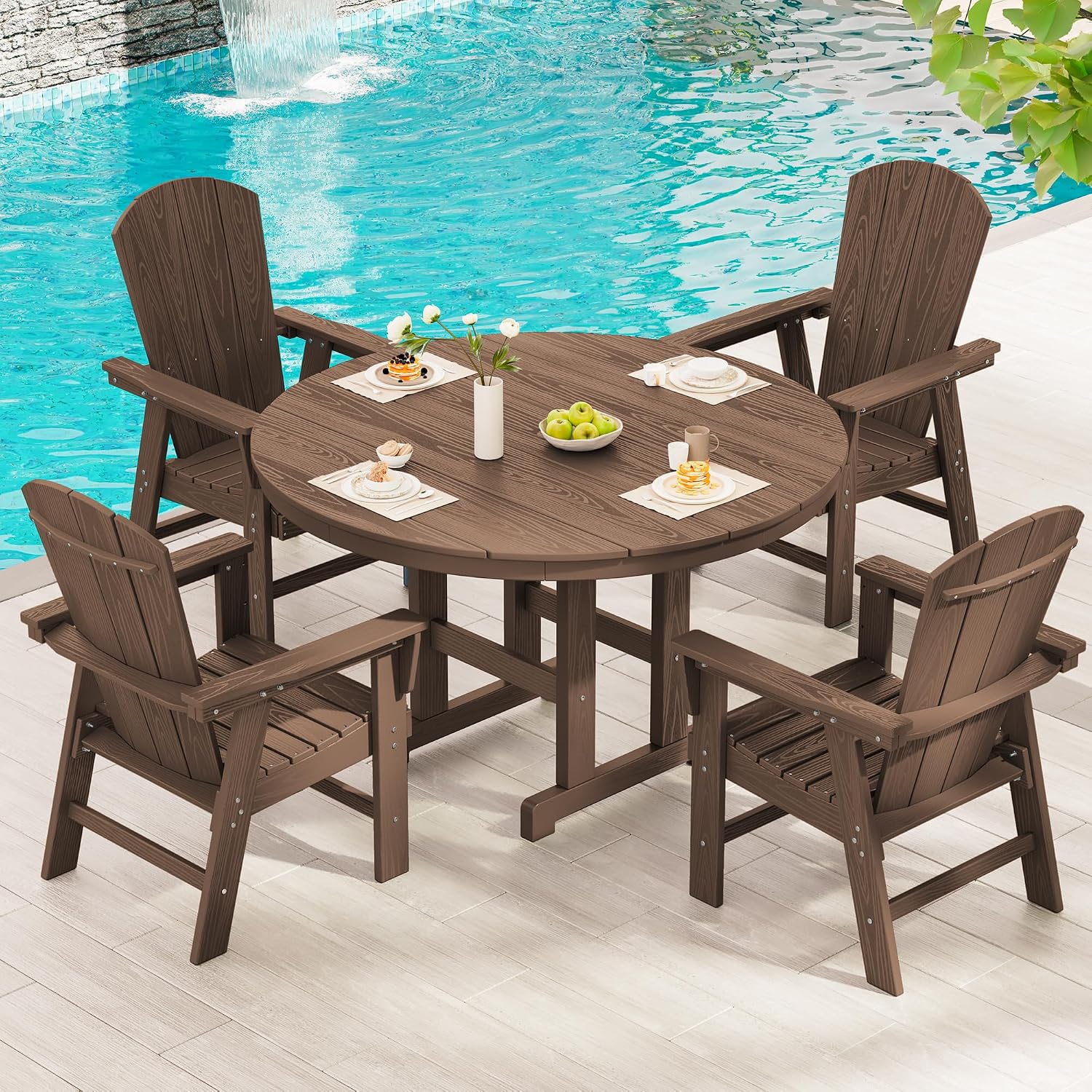 Thumbnail 6 de SERWALL Adirondack Dining Chairs in HDPE