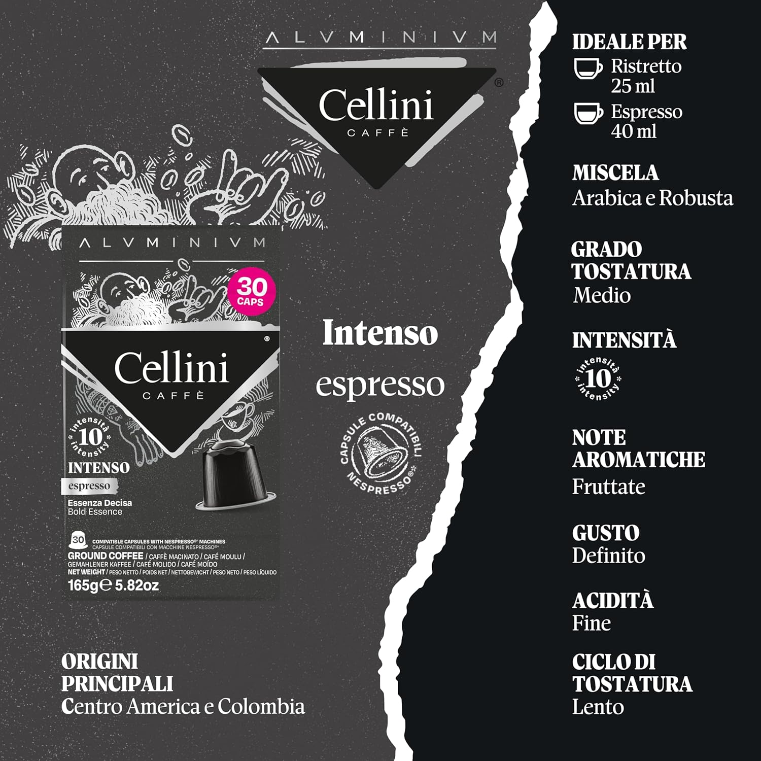 Thumbnail 4 de Caffè Cellini Capsule Alluminio Compatibili con Nespresso – Kit Degustazione 120 capsule