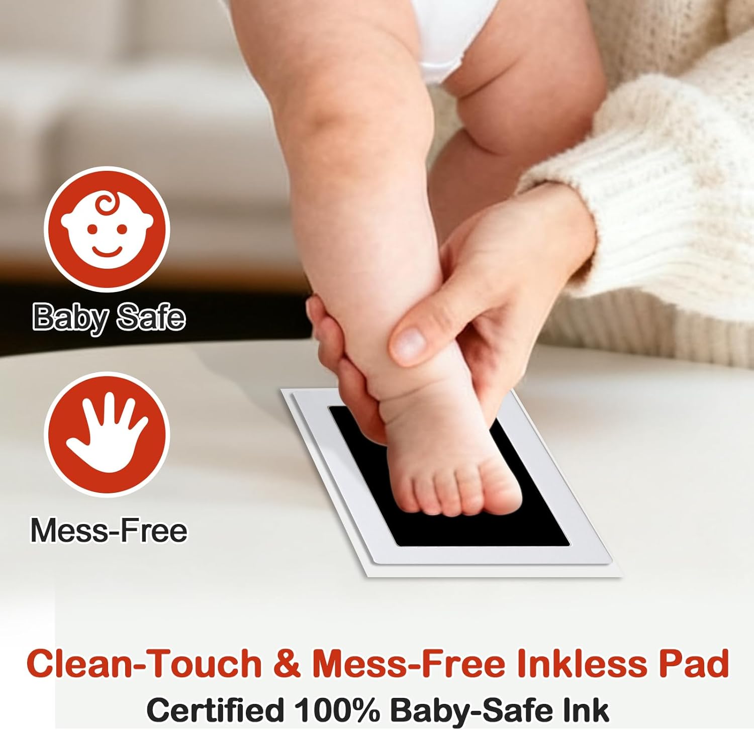 Thumbnail 2 de PewinGo XL Size Baby Handprint and Footprint Kit