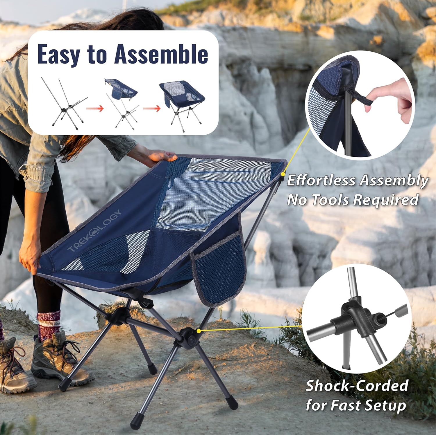 Thumbnail 5 de TREKOLOGY YIZI GO Camping Chair – Ultra-light, Compact Foldable Seat for Outdoors