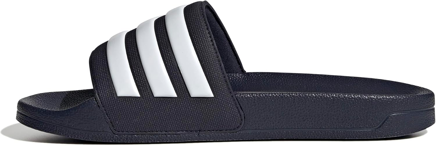 Detalle de Adidas Adilette Shower Slides Unisex – Legend Ink / Cloud White, 44.5 EU