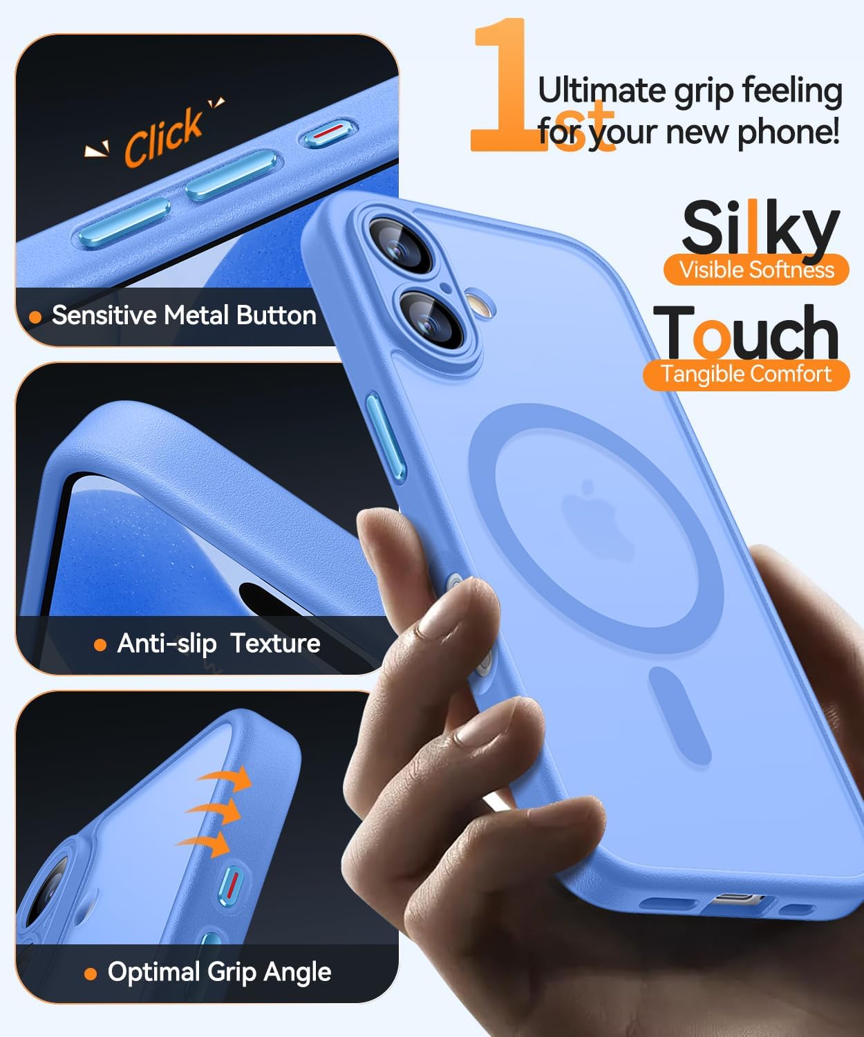 Thumbnail 6 de CANSHN Magnetic iPhone 17 Case 6.3" translucent matte