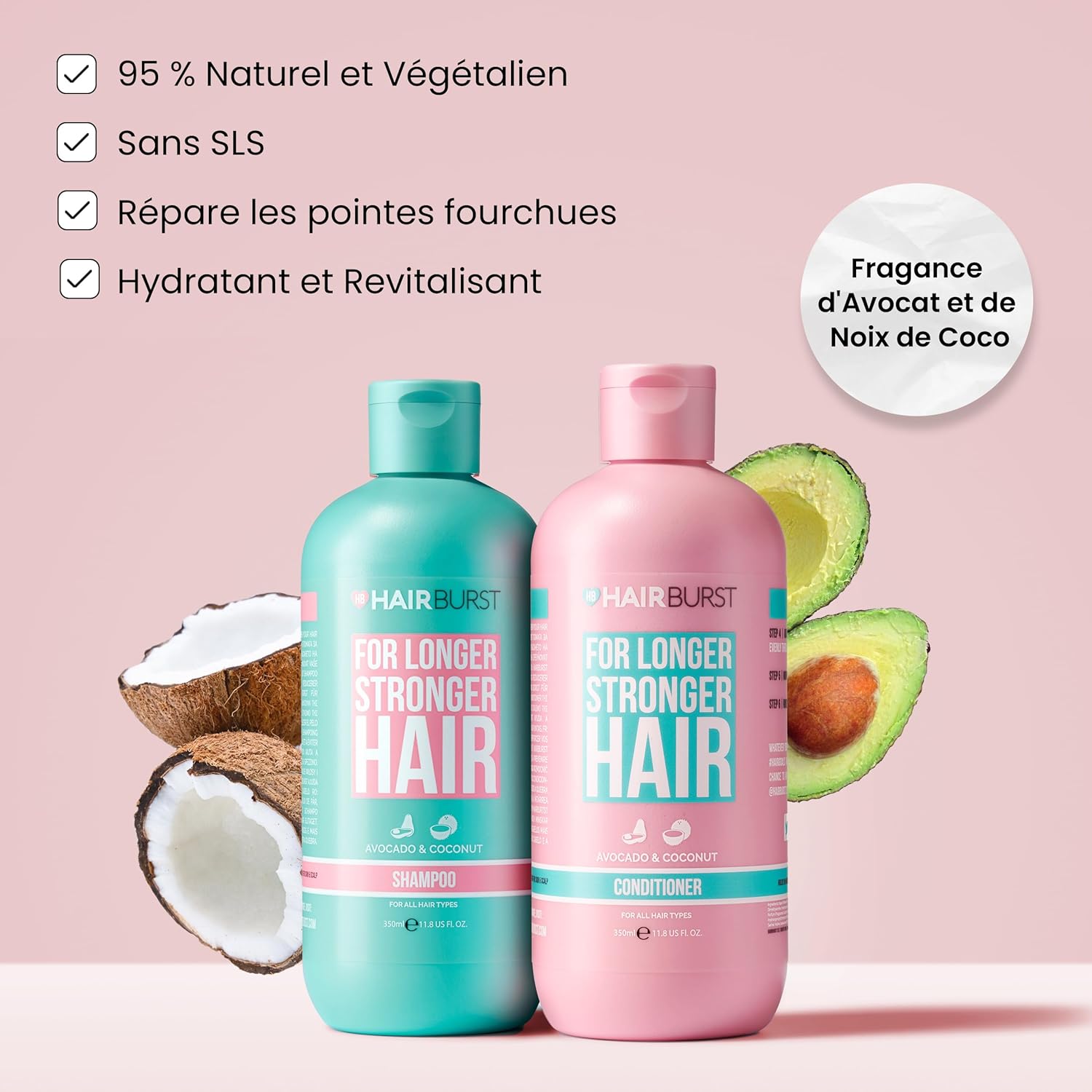 Thumbnail 1 de HAIR BURST Hair Burst : ensemble shampoing + après-shampoing femme anti-chute, formule sans SLS ni parabènes