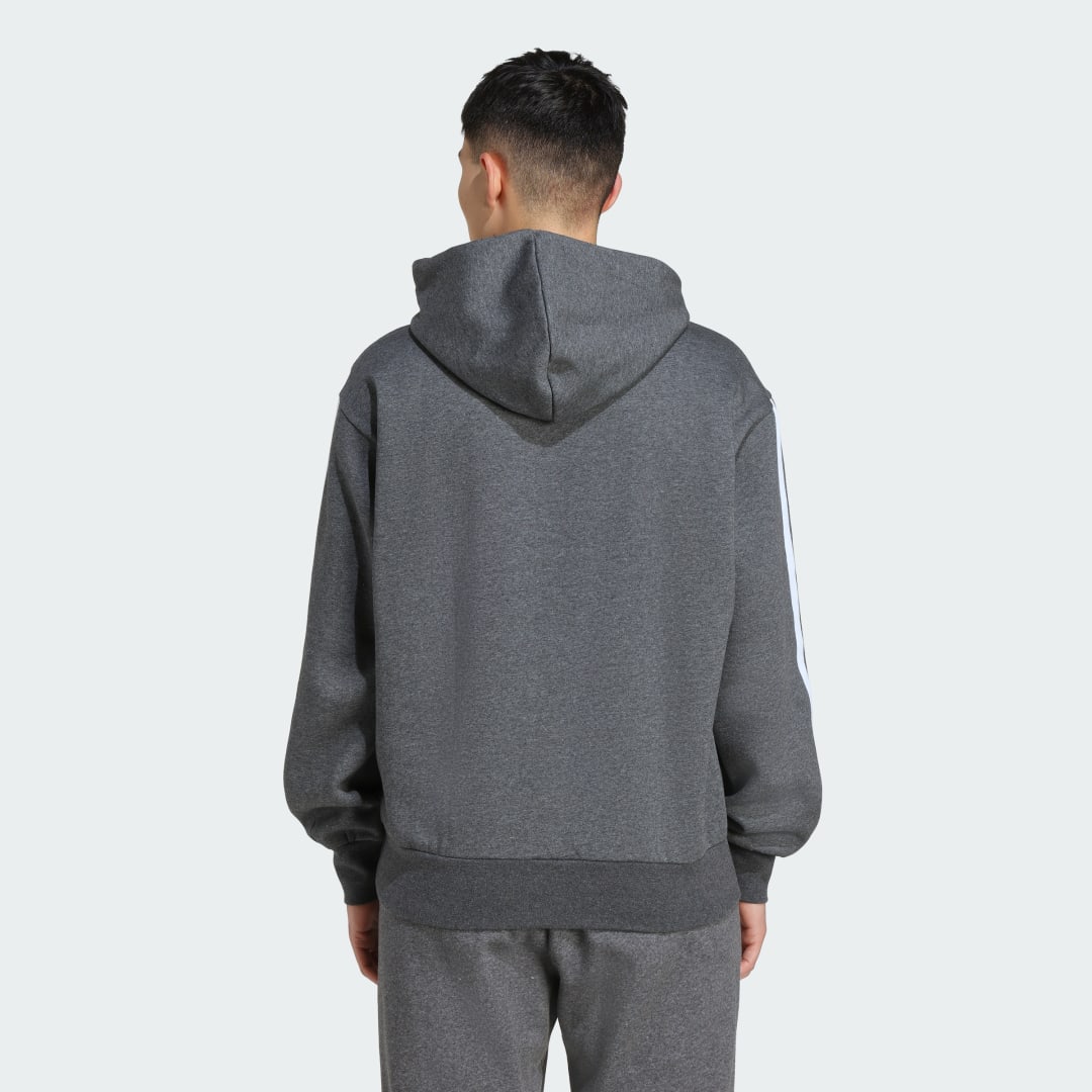 Detalle de Sudadera con capucha Essentials Fleece 3 bandas de Adidas