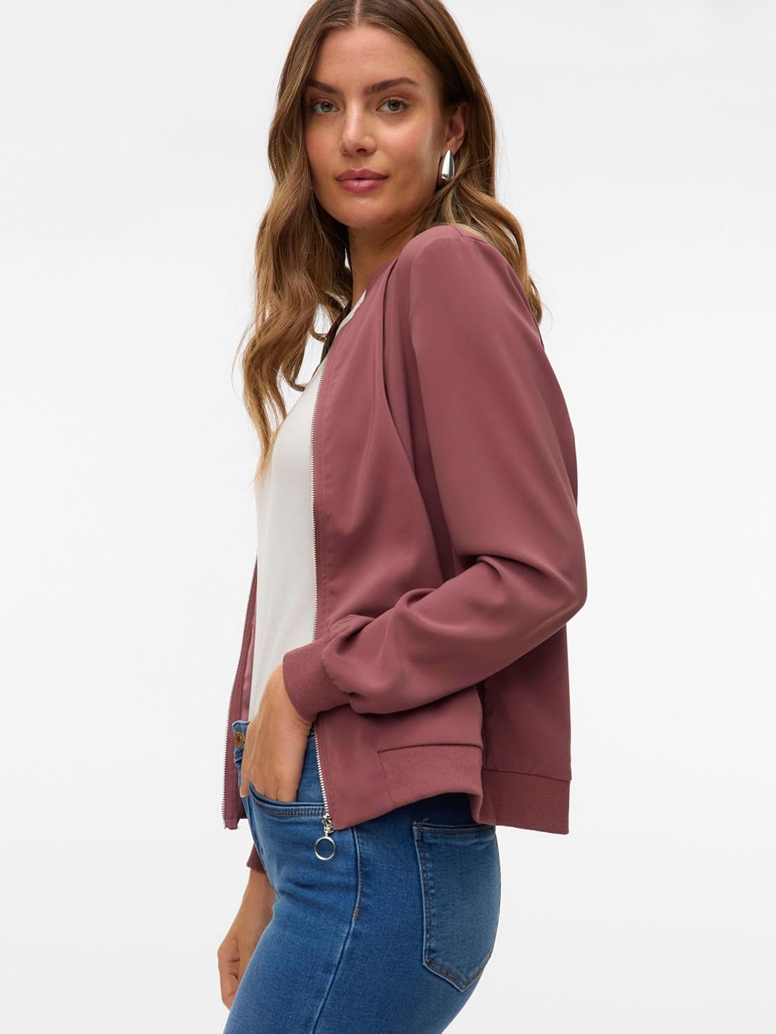 Thumbnail 6 de VERO MODA Damen Leichte Jacke VMCOCO – Blouson mit Reißverschluss und Stretch