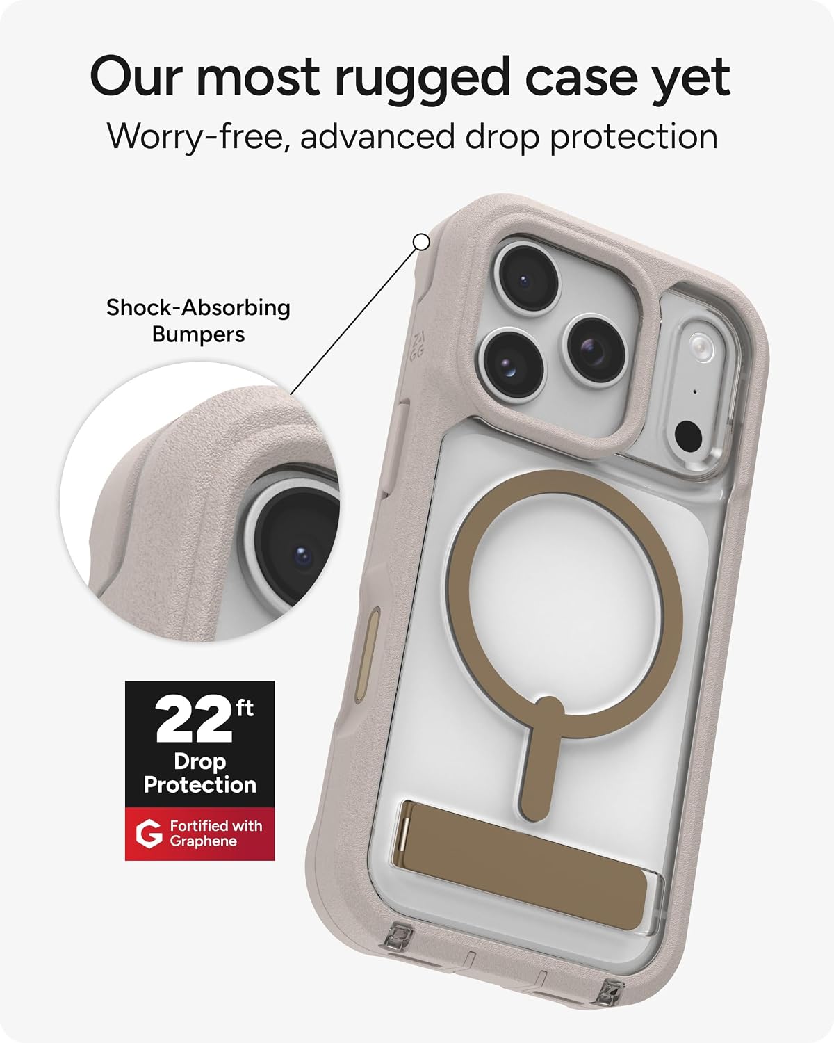 Thumbnail 2 de ZAGG Rainier Case for iPhone 17 Pro, 7m drop