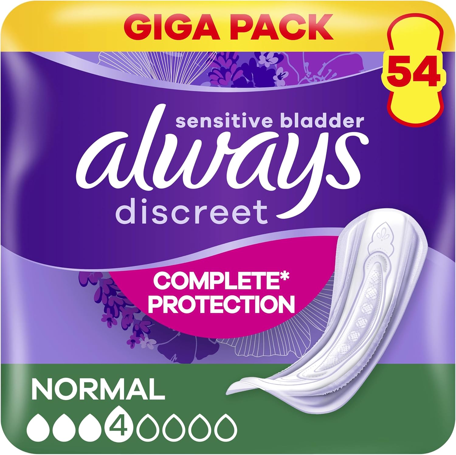 Thumbnail 6 de Always Discreet Serviettes Longues Fuites Urinaires 48