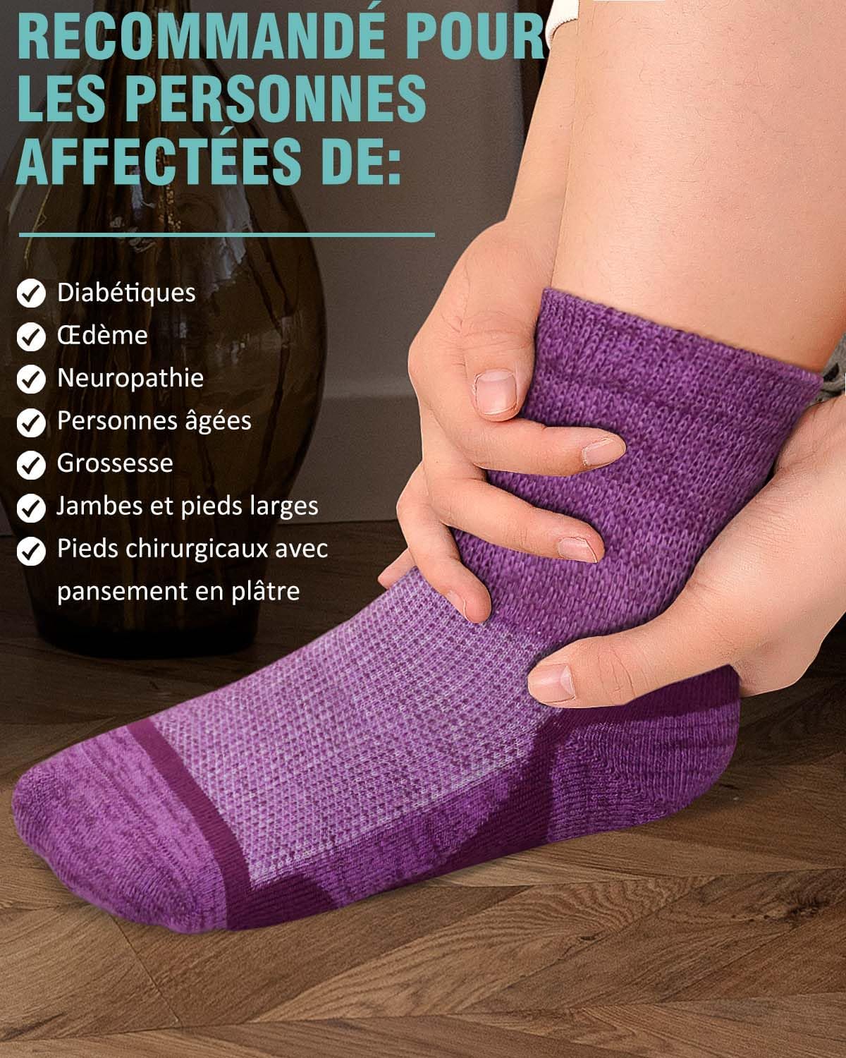 Thumbnail 4 de ZFSOCK Chaussettes Diabétiques Extra Large
