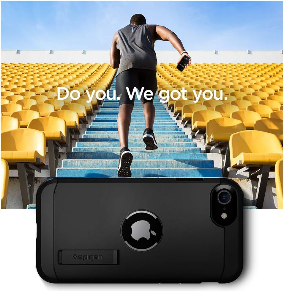 Detalle de Spigen Tough Armor coque double couche pour iPhone SE 2022/SE 2020 - Noir