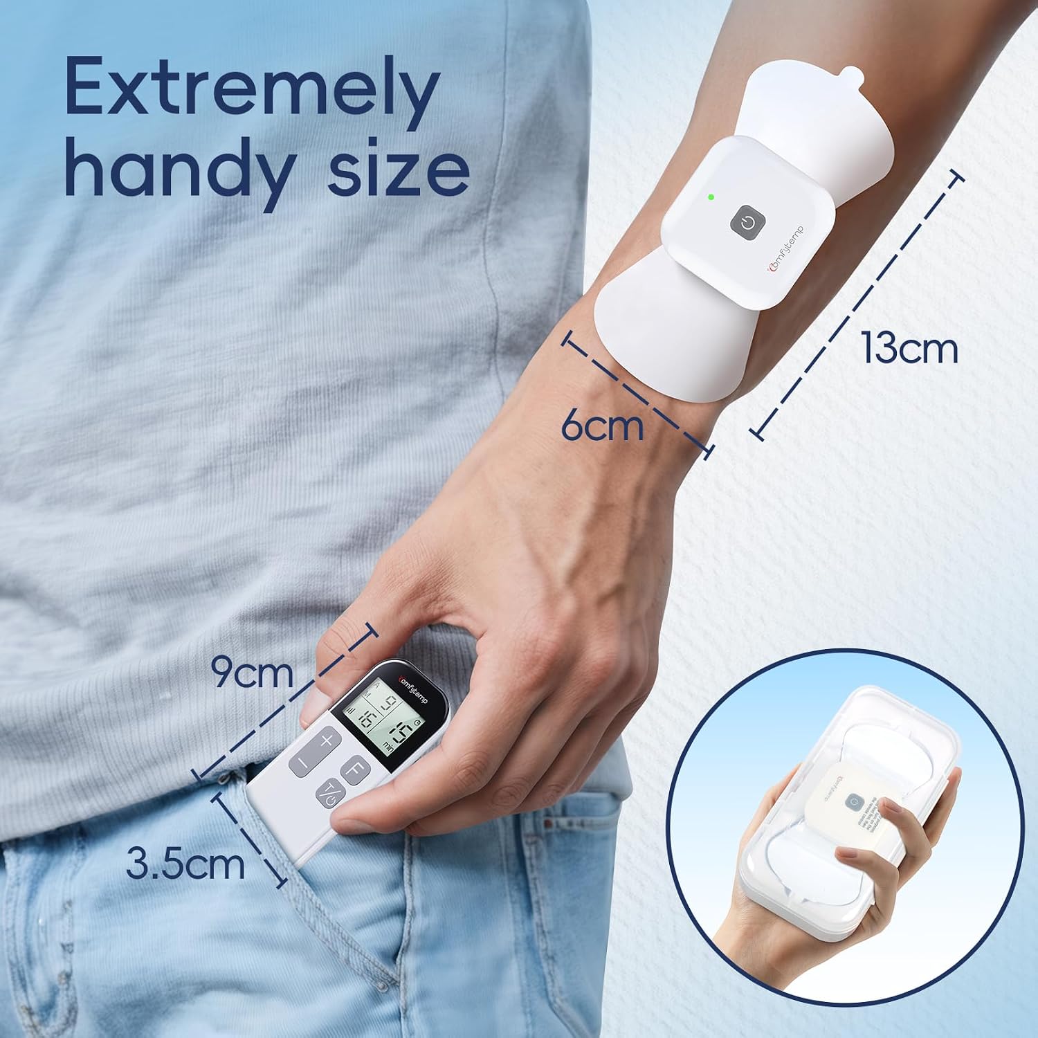 Thumbnail 6 de Comfytemp Wireless TENS Machine: Portable Muscle Stimulator with 15 Modes