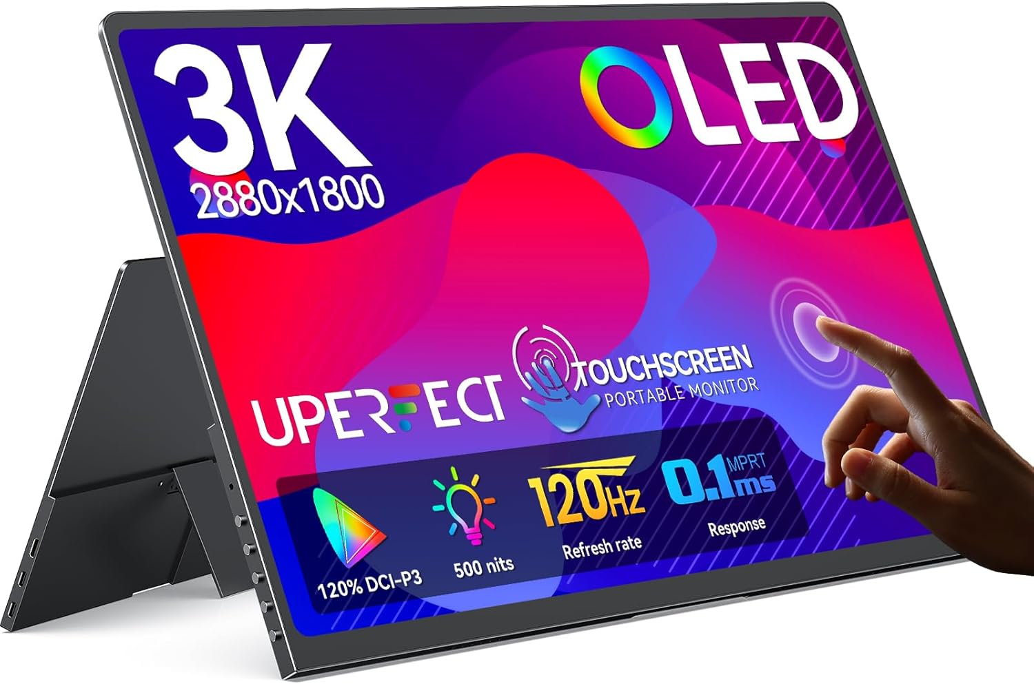 Detalle de UPERFECT 14" 3K OLED Portable Monitor 120Hz