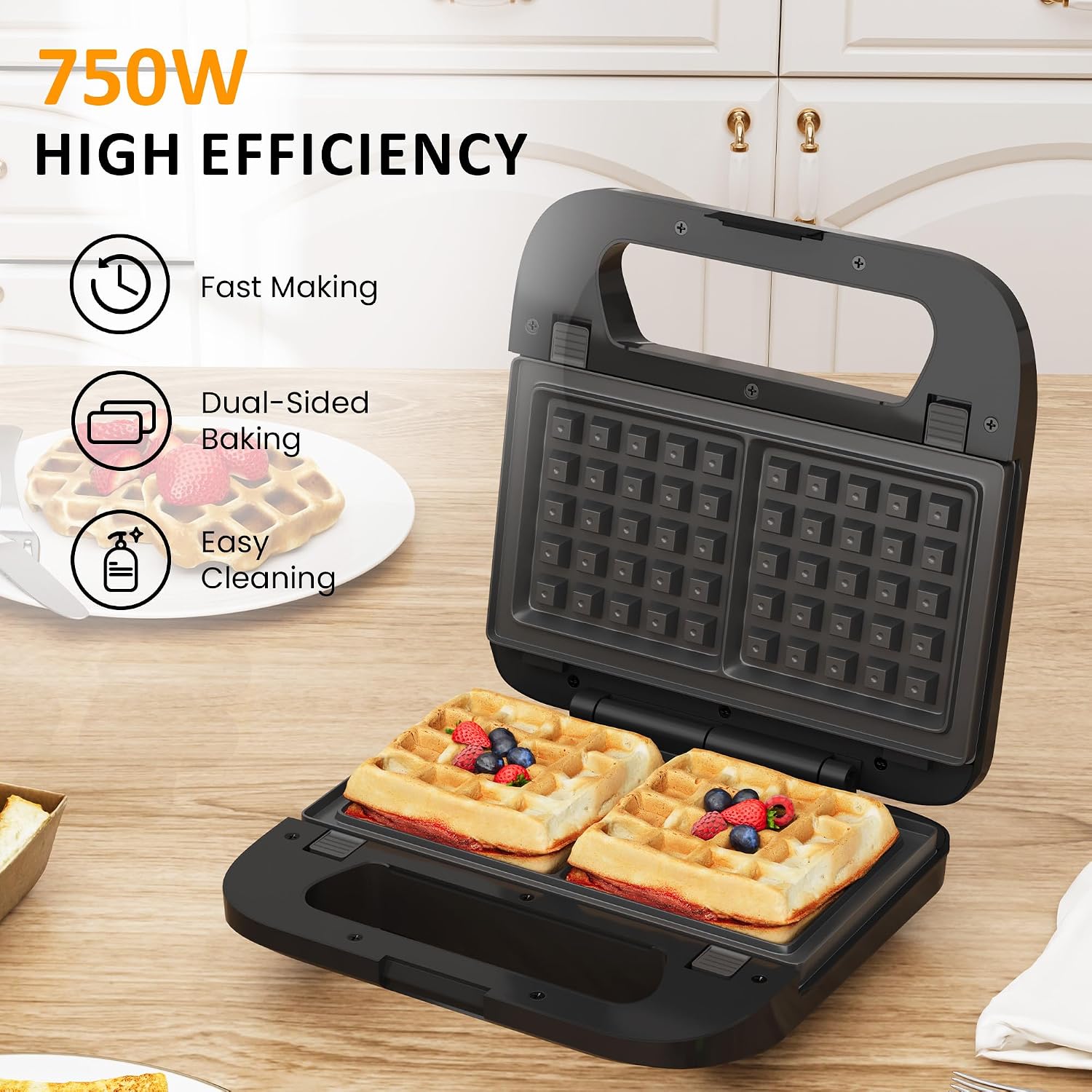 Thumbnail 3 de Electric Sandwich Maker, 750W