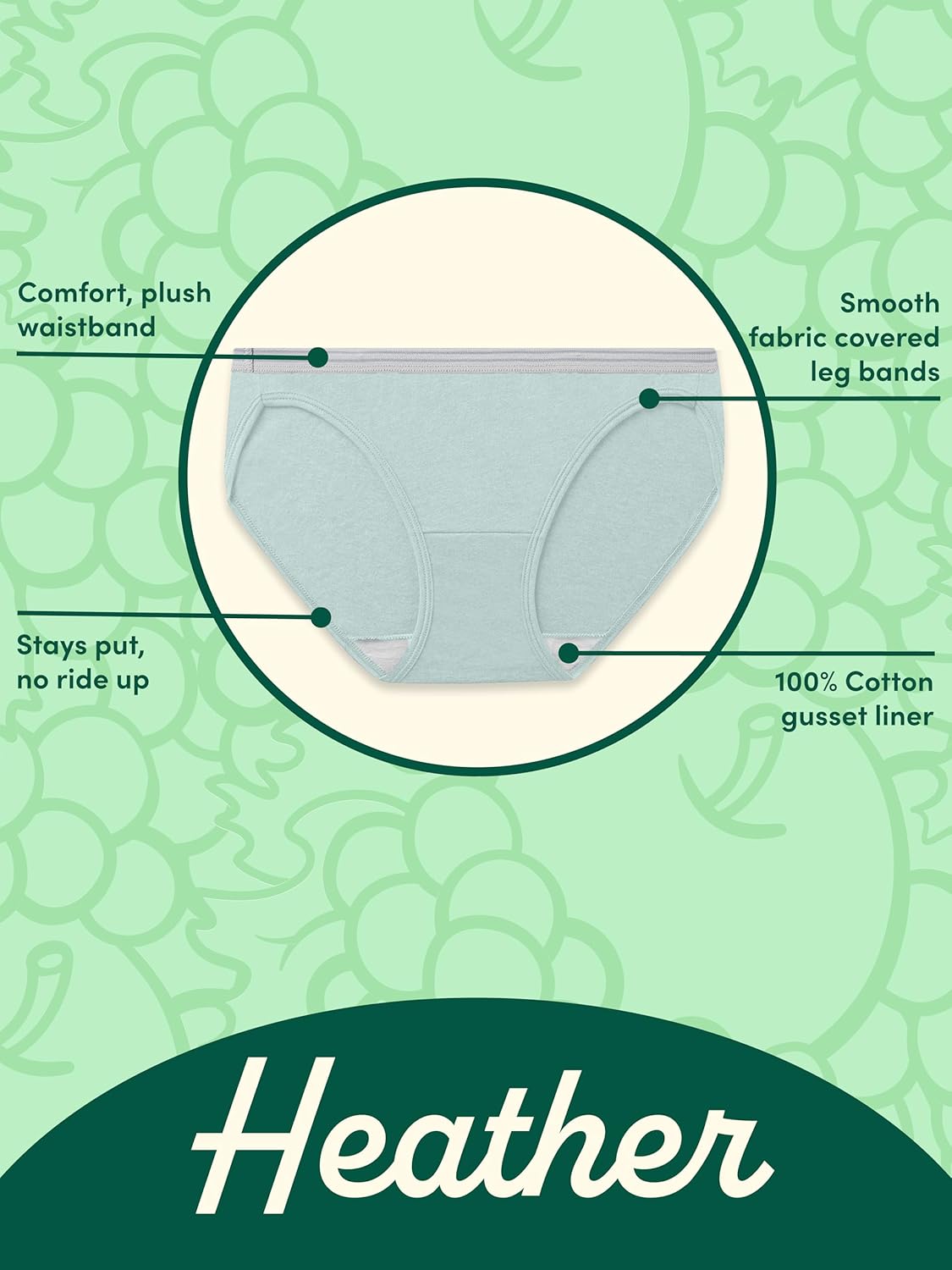 Thumbnail 4 de Fruit of the Loom Women’s Eversoft Cotton Underwear Multipack (12-Pack) — Tag-Free & Breathable