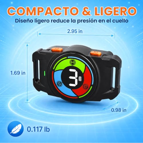 Thumbnail 7 de Collar Antiladridos Holercoco: 3 Modos de Ultrasonido y Vibración para Perros, IPX7