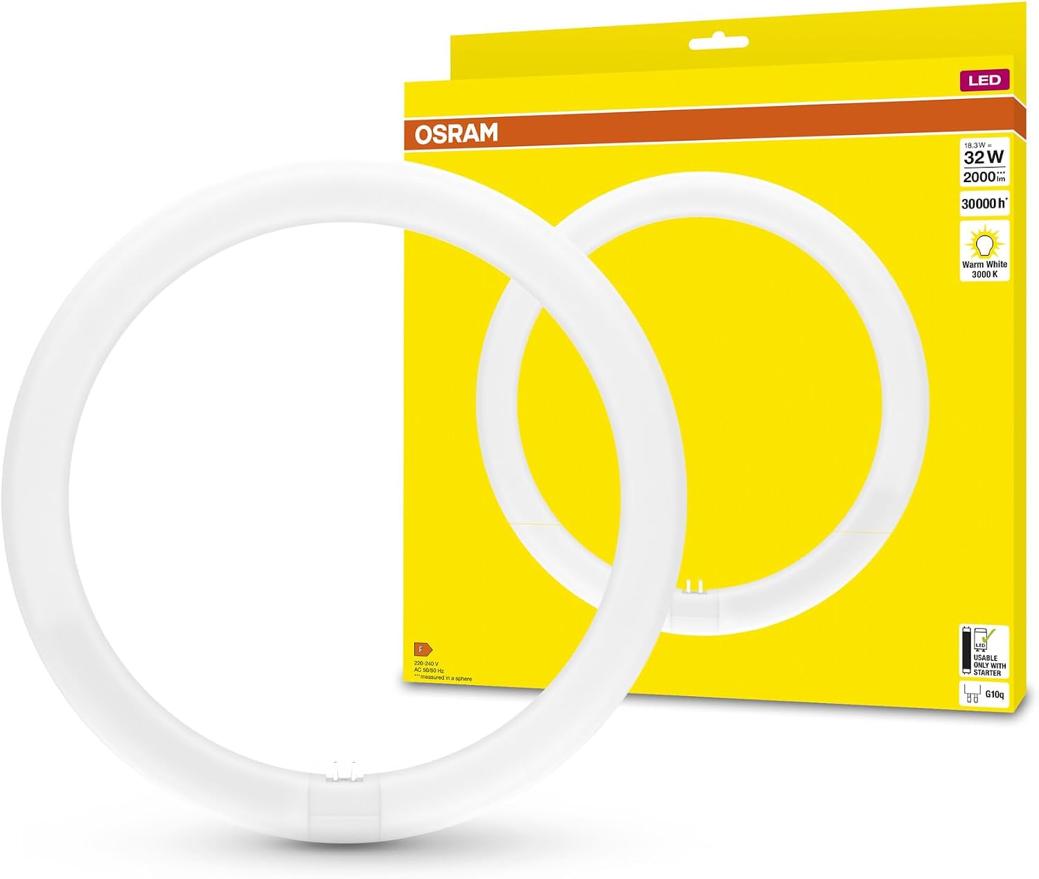 Detalle de OSRAM LED TUBE T9C EM 32 – Tubo LED circolare 18.3W, 2200 lm, 4000K