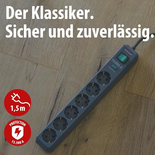 Thumbnail 1 de Brennenstuhl Eco-Line 6-fach Steckdosenleiste mit Überspannungsschutz – anthrazit