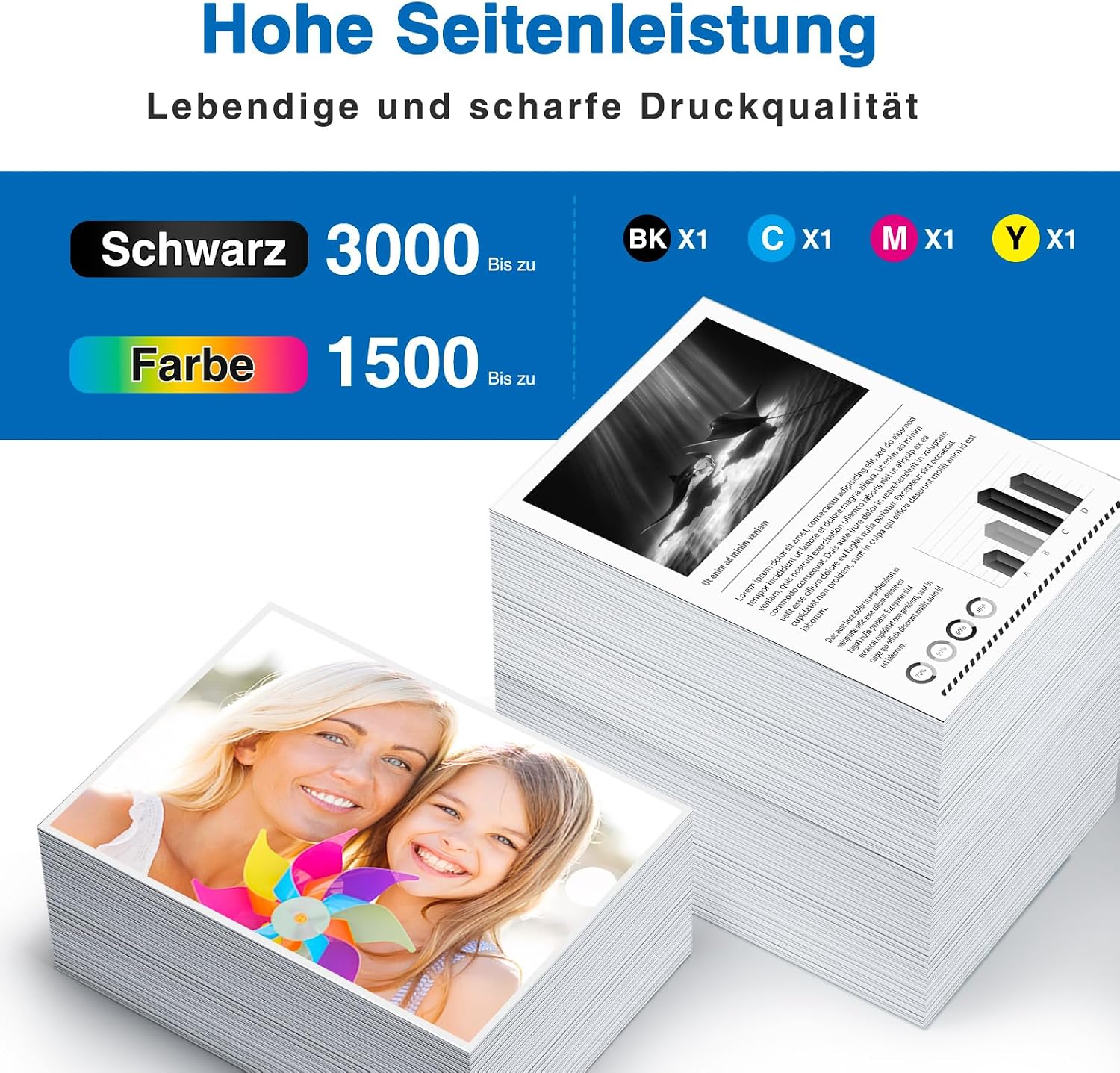 Detalle de st@r ink Starink LC422XL kompatible Druckerpatronen im 4er-Multipack (für Brother LC422/LC422XL)