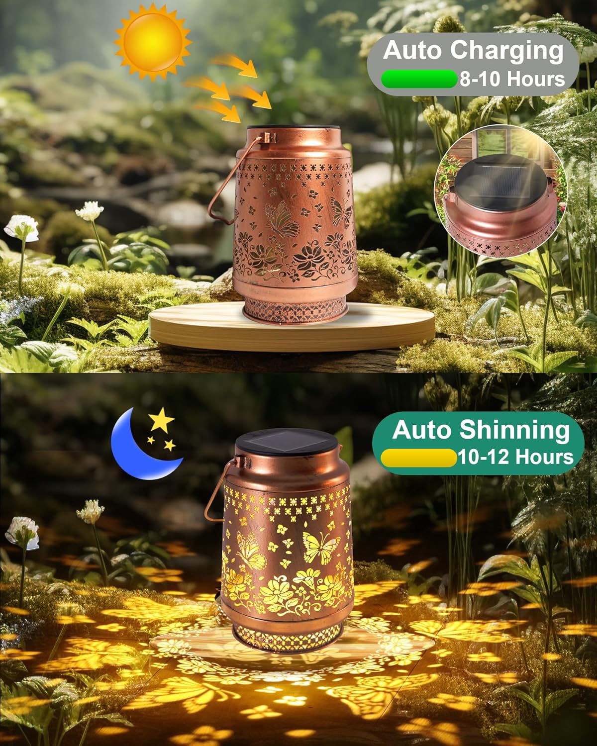 Thumbnail 4 de Butterfly Solar Lantern Garden Ornament for Mum and Grandma