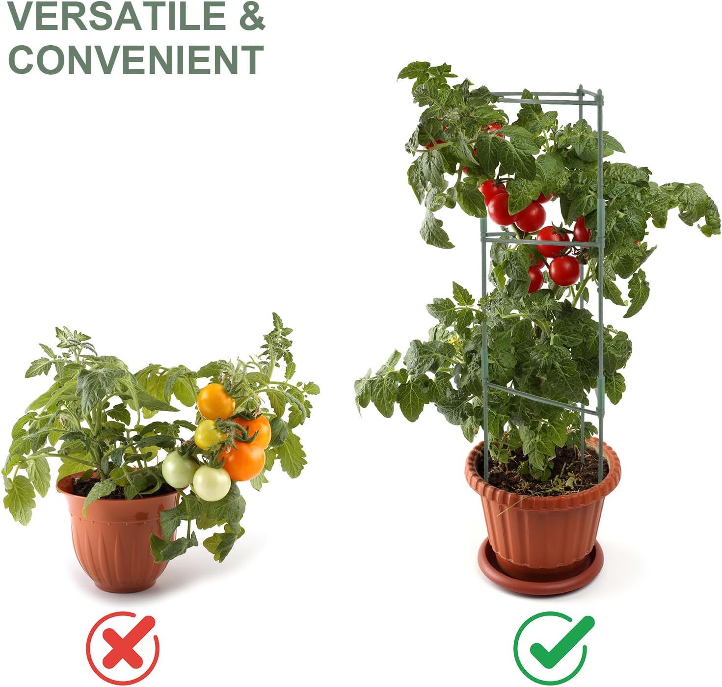 Thumbnail 4 de MoYouno Tomato Support Set of 3: Adjustable Climbing Vegetable Trellis Cages