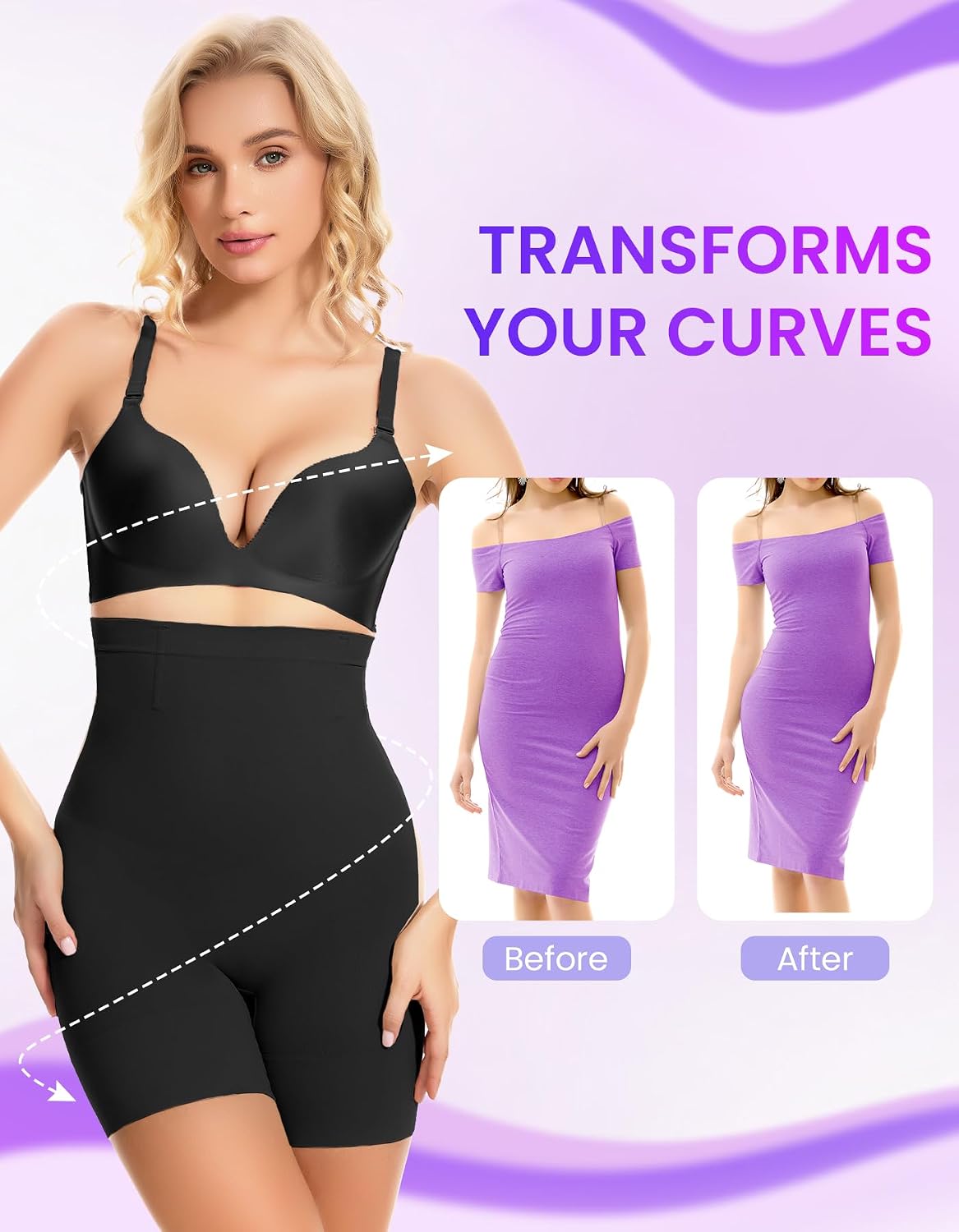 Detalle 2 de SIMIYA Shapewear Shorts High-Waisted