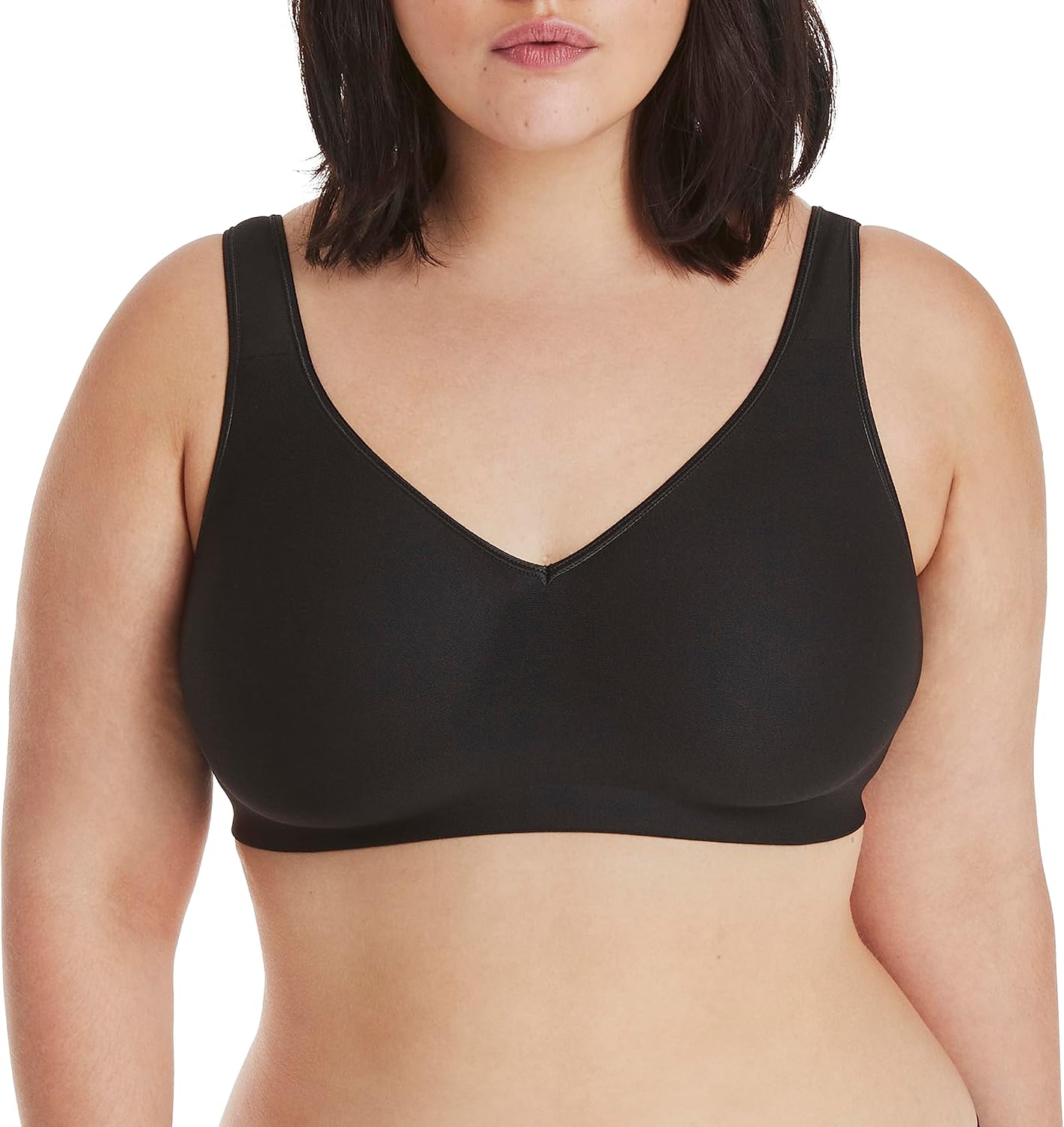 Detalle de Hanes Women’s Wireless Smooth Comfort Full-Coverage T-Shirt Bra (Single or 2-Pack)