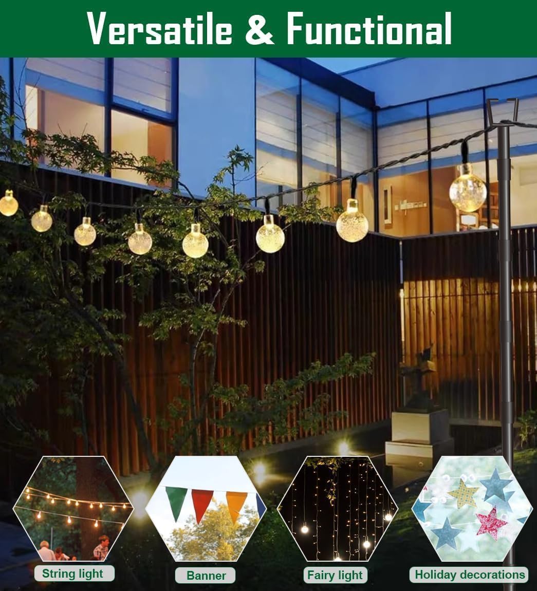 Detalle 2 de HoldOneLight String Light Pole 10 ft Outdoor