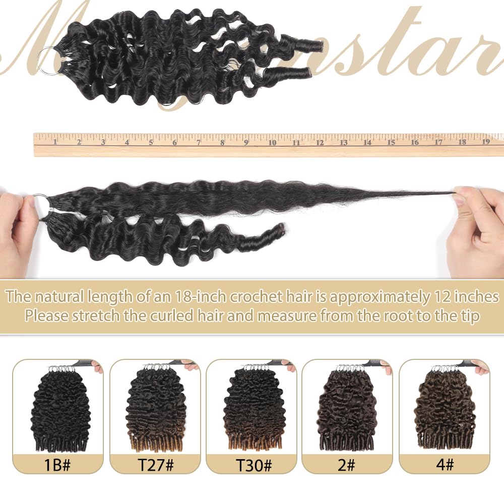 Thumbnail 3 de Feather Crochet Hair 18 Inch 50G Burmese Curly Knotless