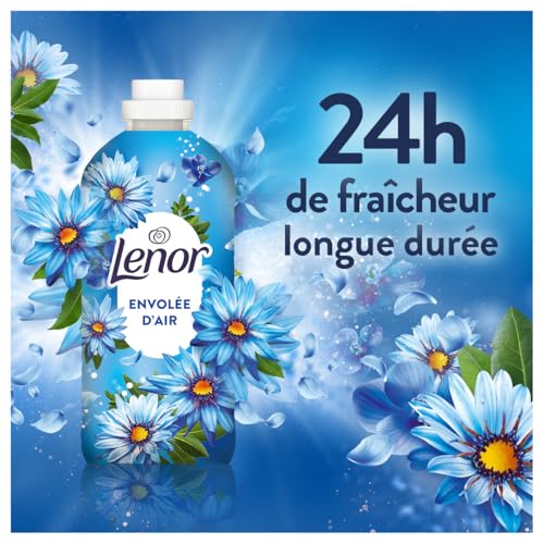 Detalle 2 de Lenor Adoucissant 216 Lavages – Envolée d’Air, 24H de fraîcheur relaxante