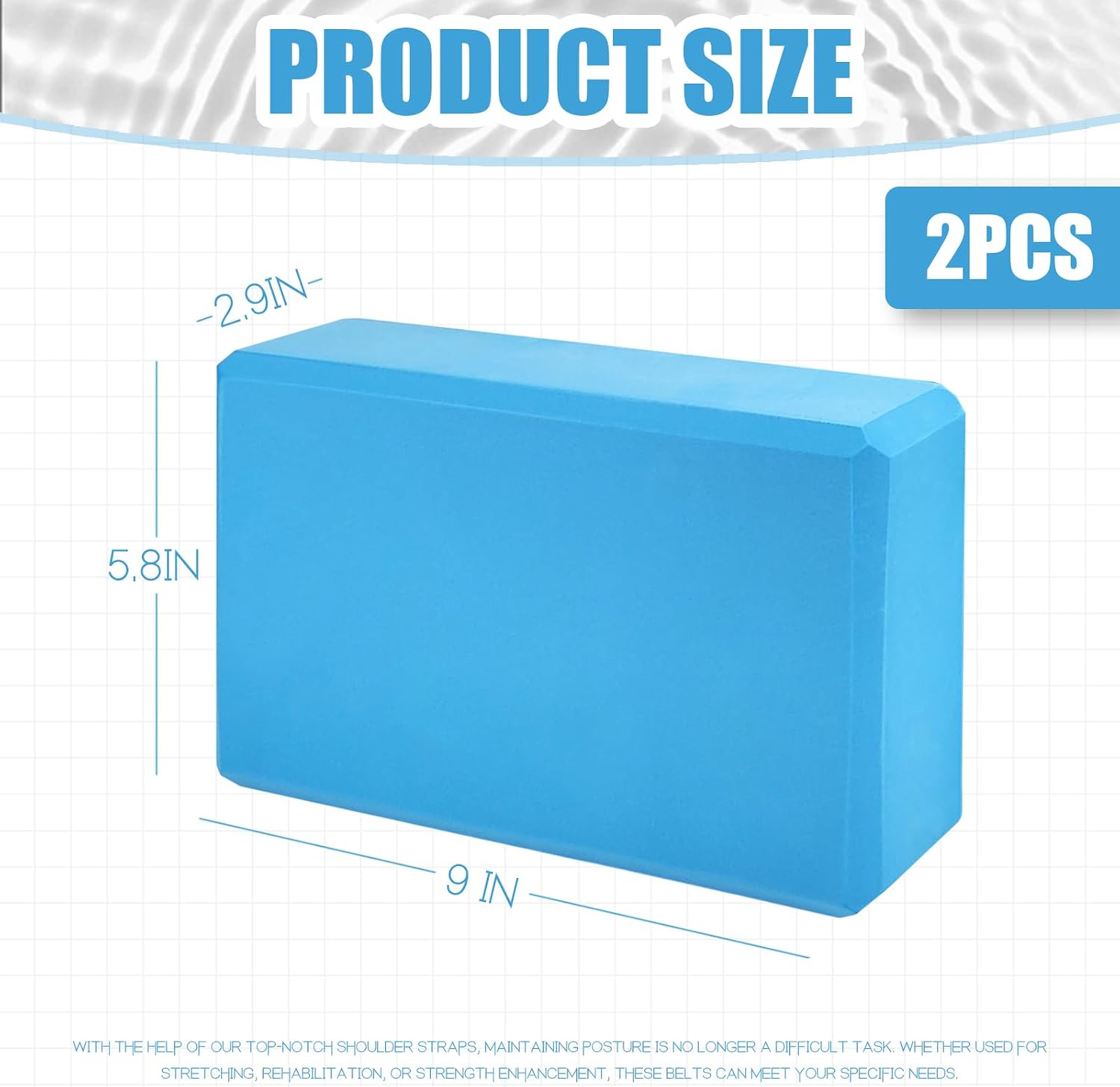 Thumbnail 1 de Septo septo Yoga Blocks, 2-Pack High-Density EVA Foam, 9 x 6 x 3 in