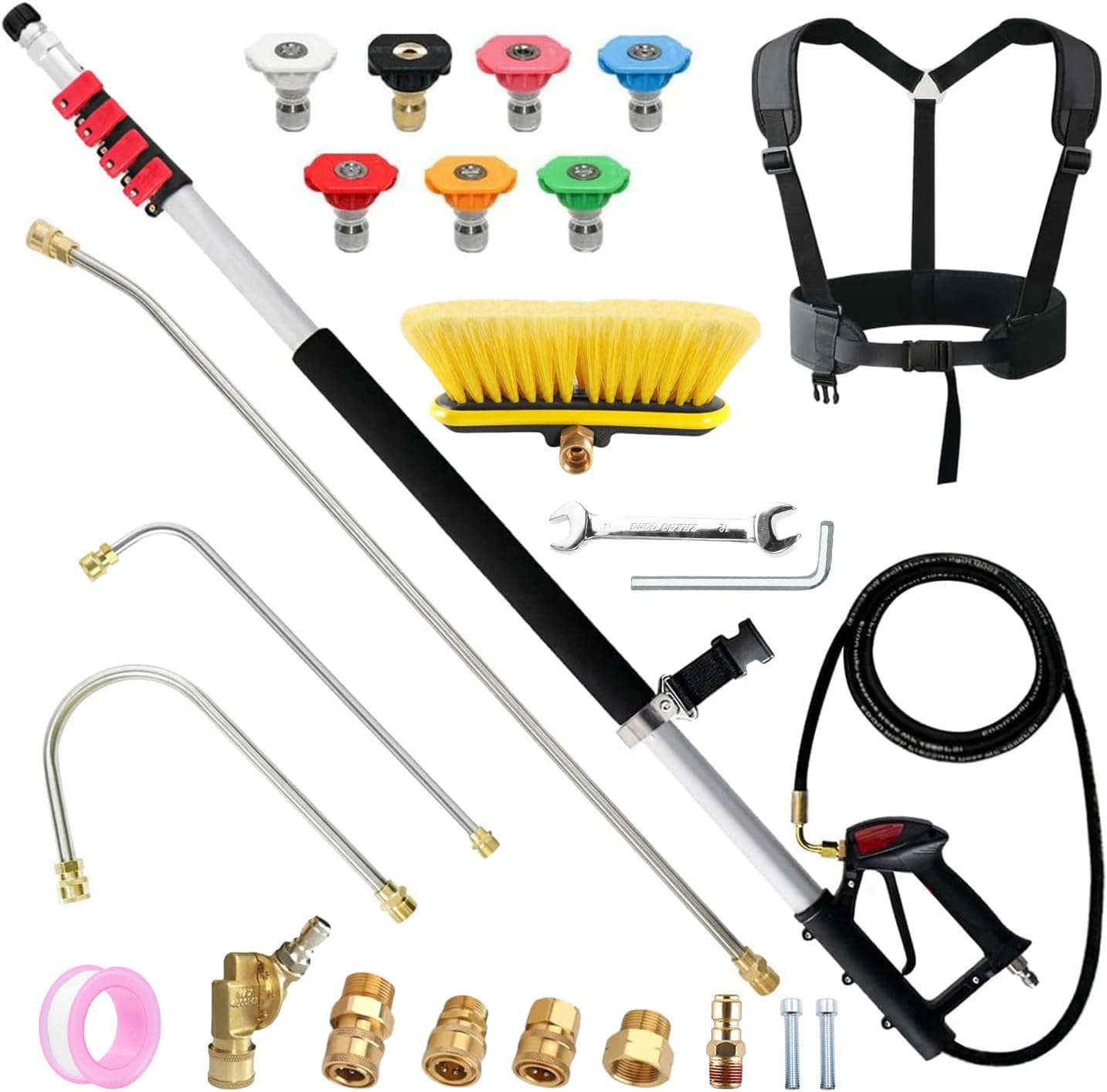 Thumbnail 6 de 24 FT Pressure Washer Telescoping Wand — 24 ft extension for power washers