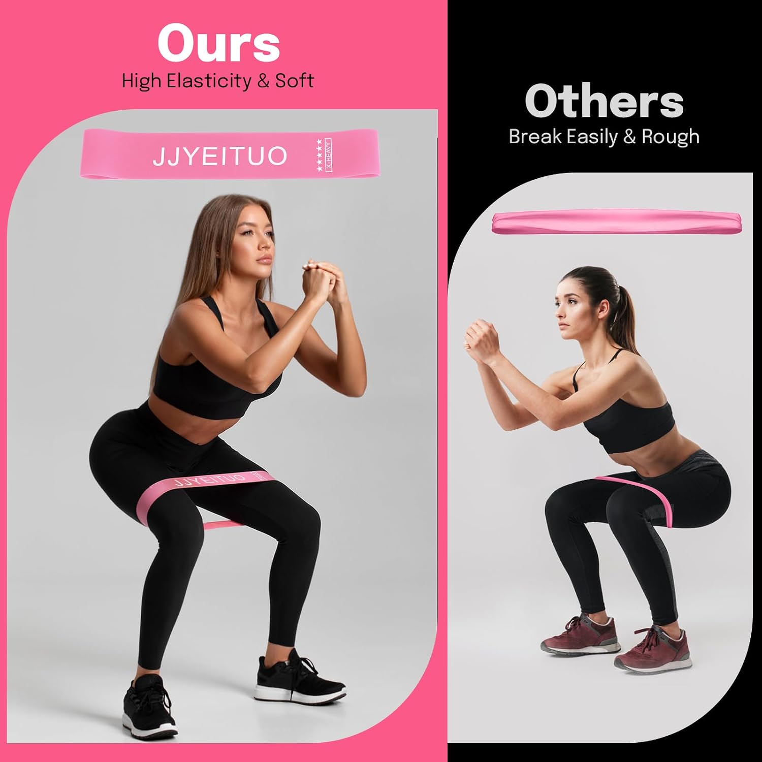 Detalle de JJYEITUO YUJIADAI-001 Resistance Loop Bands, 5 Levels for Home Fitness