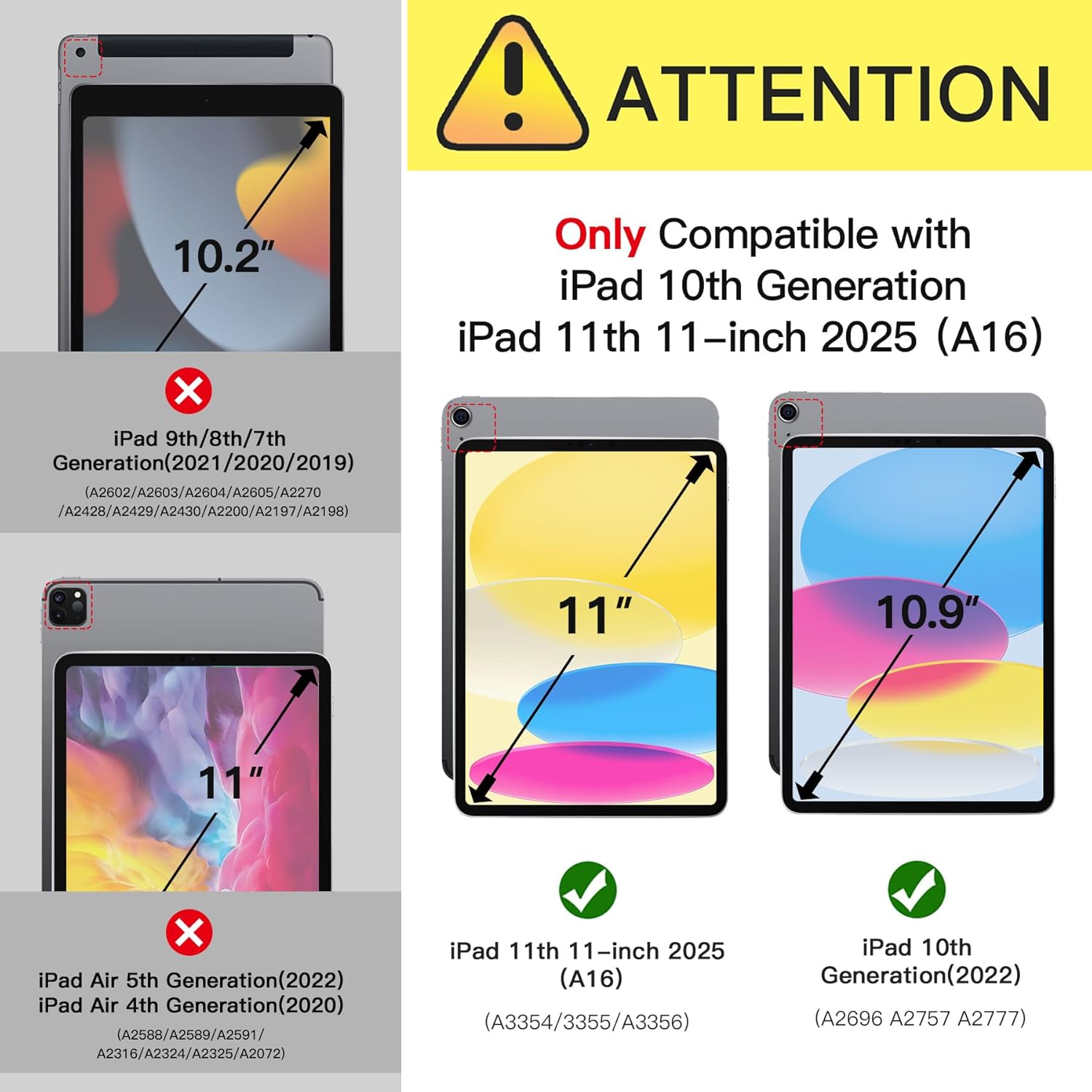 Detalle 2 de ZtotopCases Case for iPad 11th Gen 11 Inch