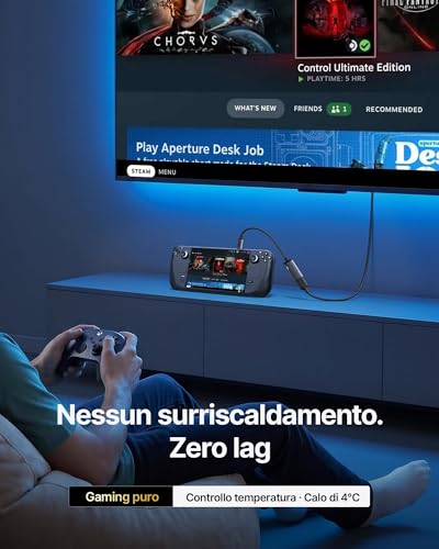 Detalle de INIU Adattatore USB C a HDMI con certificazione HDMI ufficiale 4K@60Hz