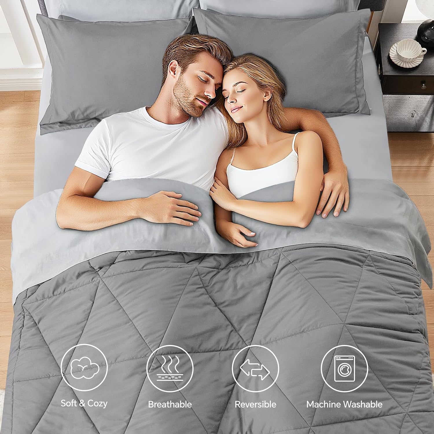 Detalle 2 de BEDELITE Queen Comforter Set Bed in a Bag