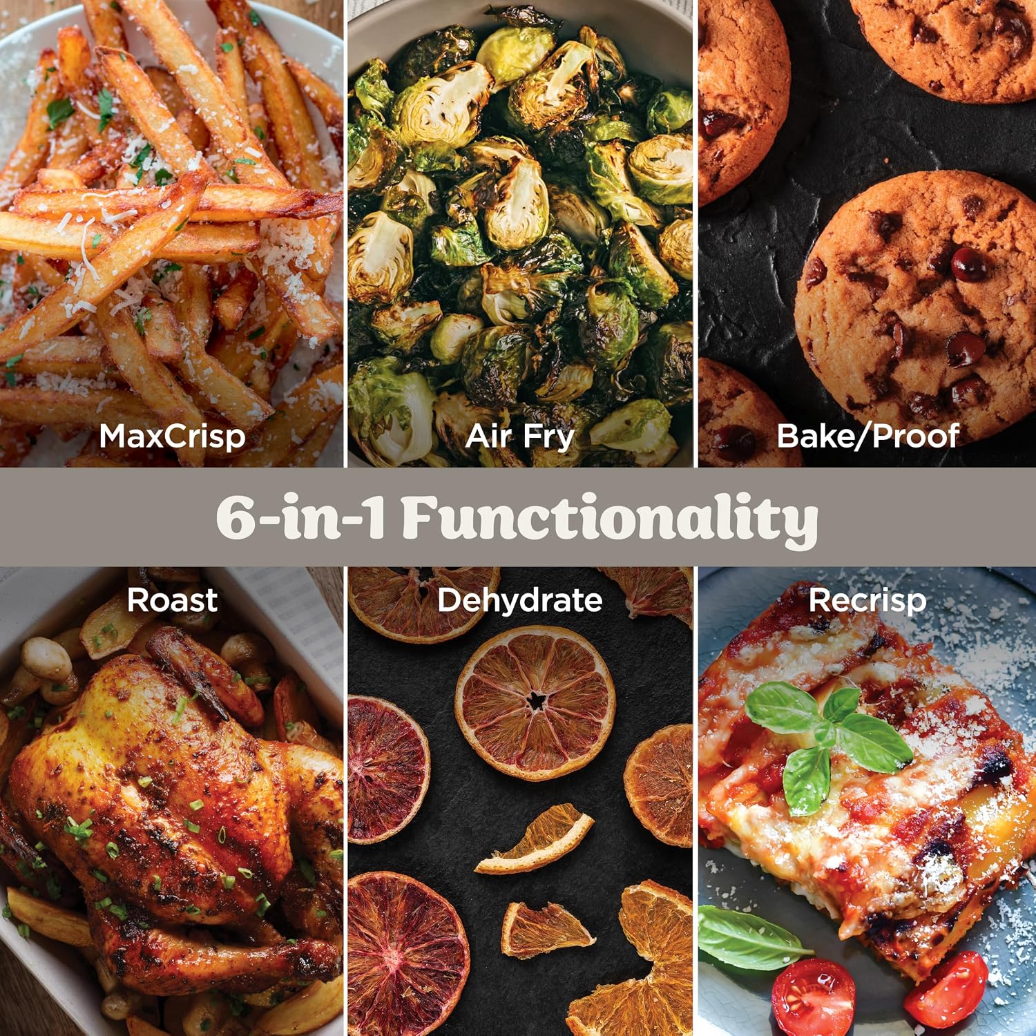 Thumbnail 5 de Ninja Crispi Pro AS101WH1 Glass Air Fryer, 6-in-1, 6-Qt, Bone & Champagne