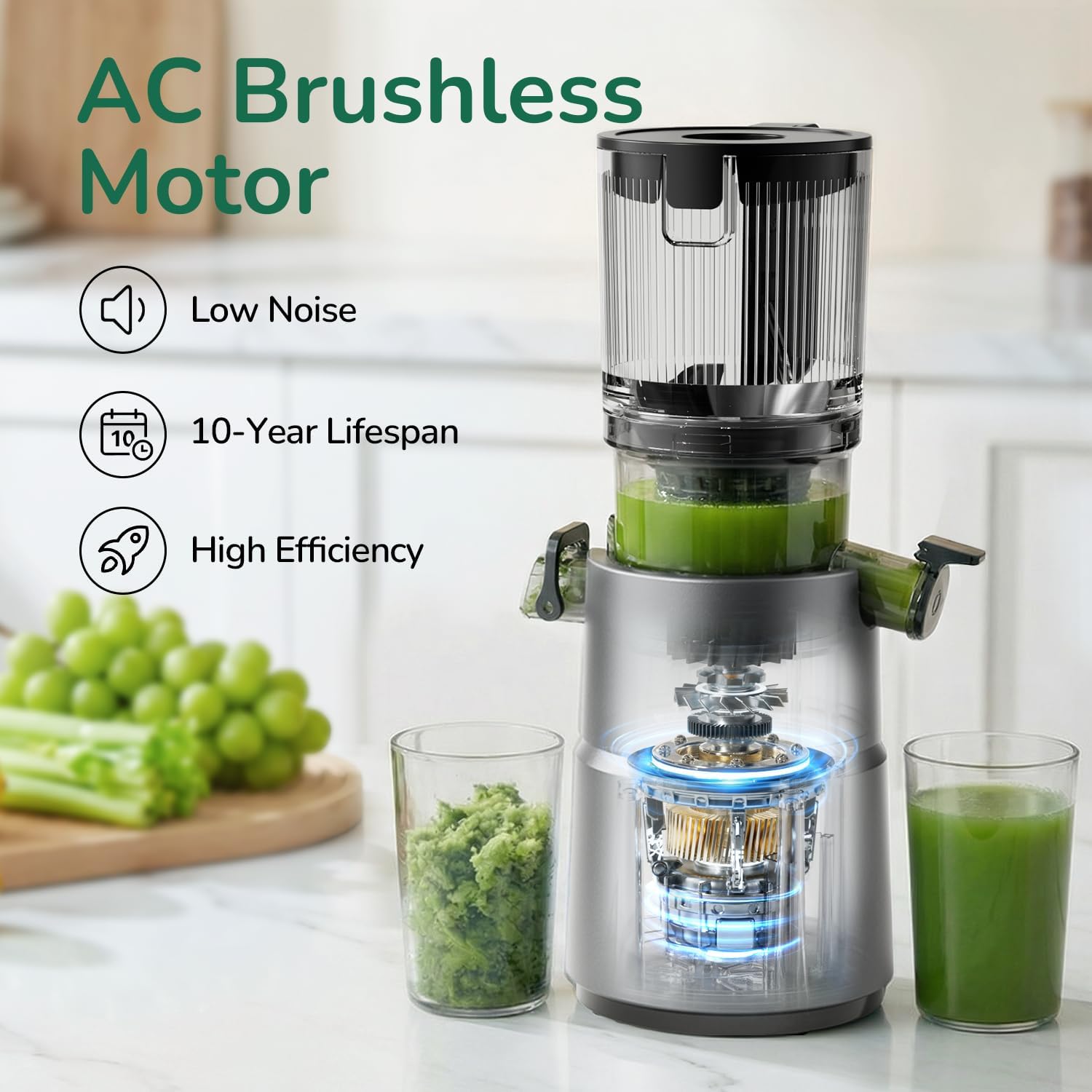 Thumbnail 4 de Canoly C03 Cold Press Juicer, 4.5-Inch Feed Chute, 200W