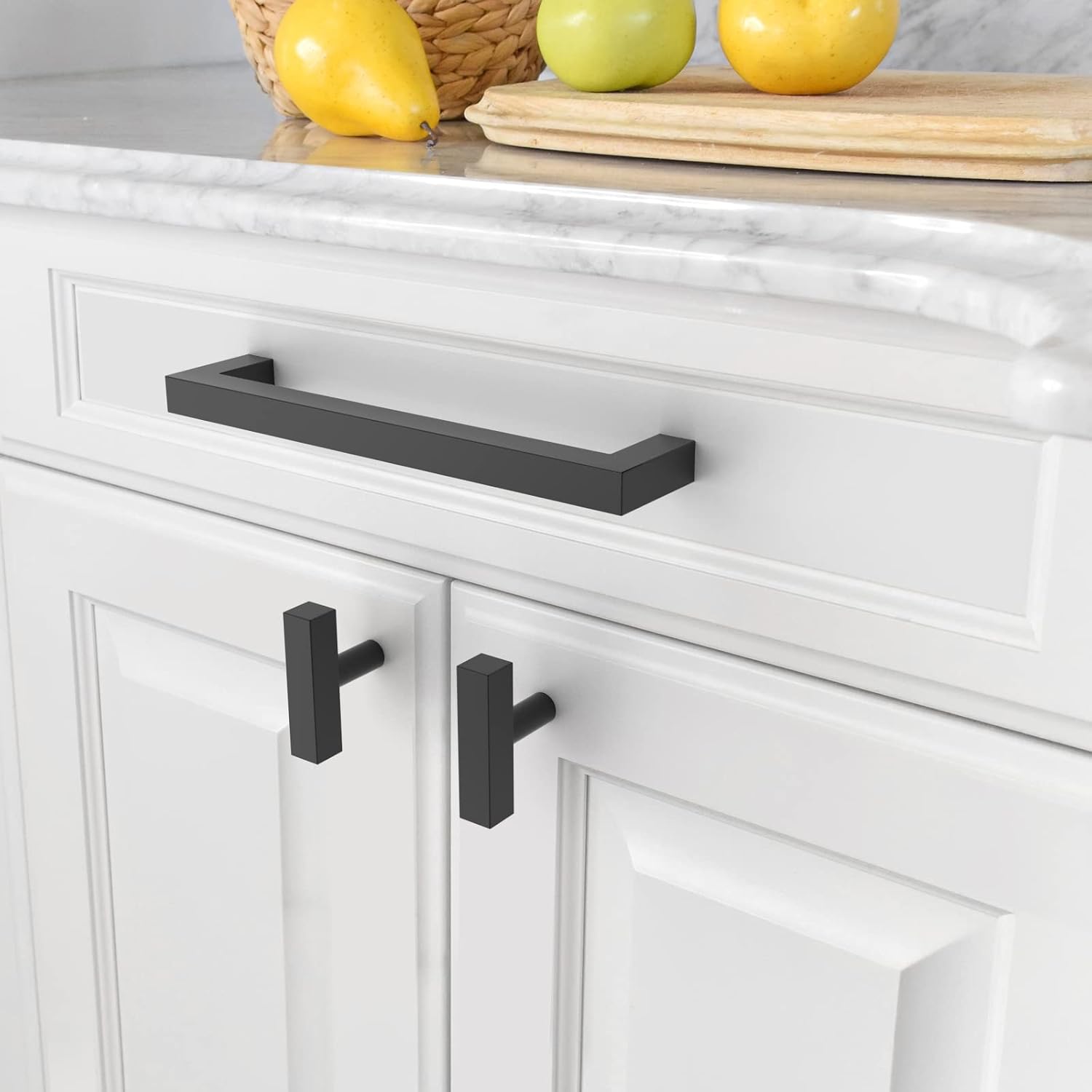 Detalle 2 de Amerdeco 10 Pack Matte Black Cabinet Pulls 160mm